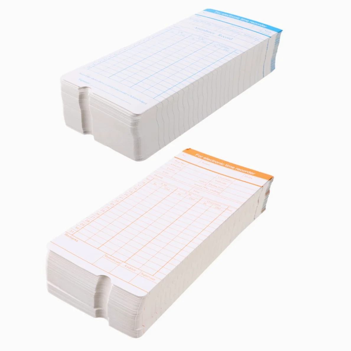 200fogli Cartellini Presenze Per Timbratura Ore Lavorate Schede Per Registrazione Presenze Ufficio Carta Di Qualità Superiore Per Orologi Di Timbratura