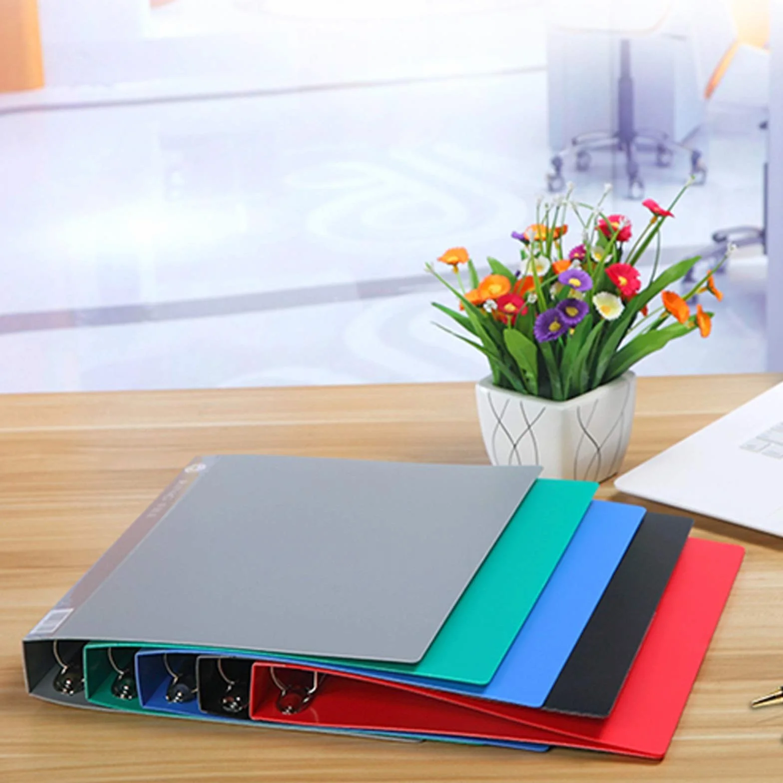 Cartella Portadocumenti espandibile Cartelle O-Clip a4 e Lettere cartelle a 4 Foro Cartelle di archiviazione Dati PP File Gestione delle cartelle Binder con Tasche Inserire (10 Confezioni) Cartelline