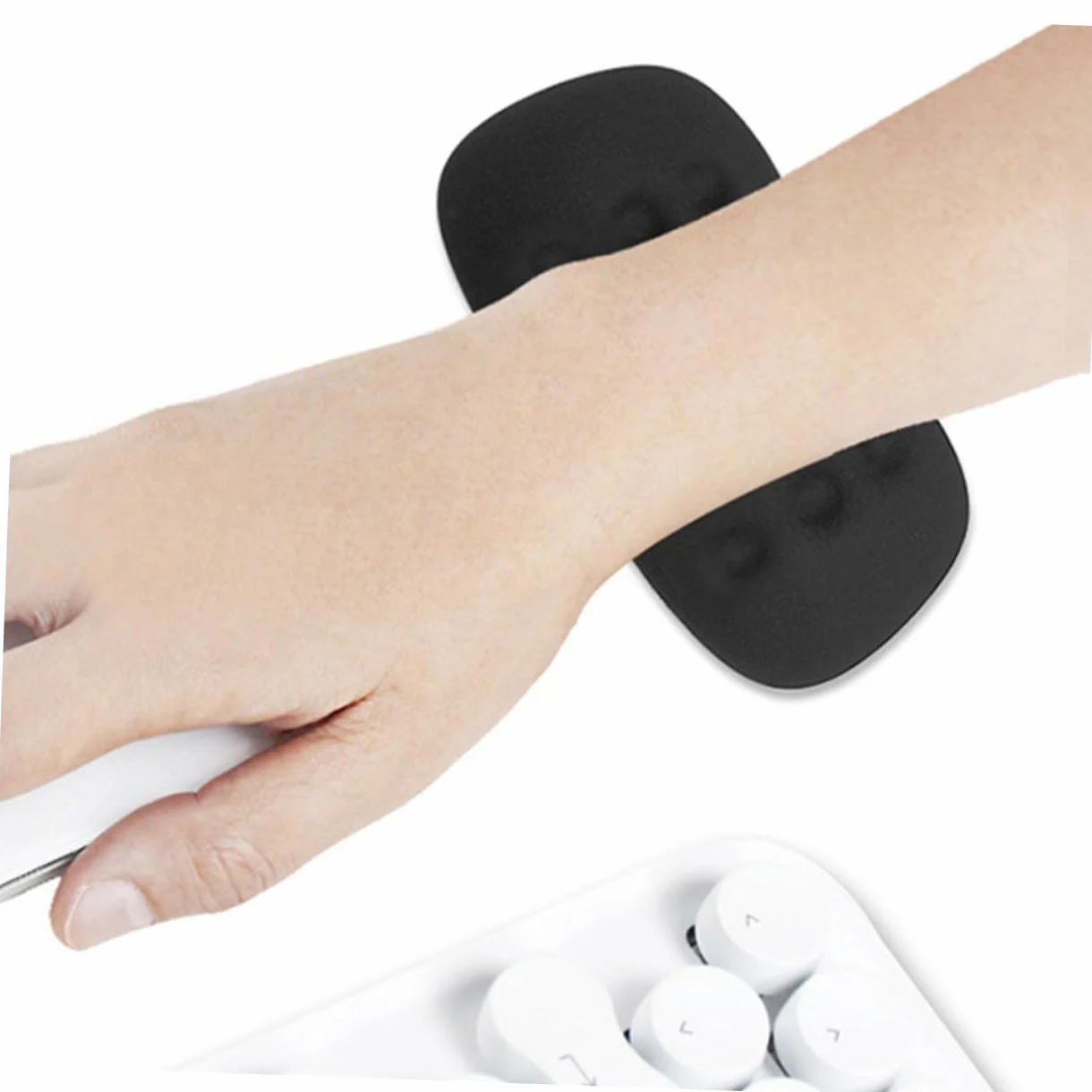 DOITOOL 3 Pezzi Poggiapolsi Silicone Ergonomico per Mouse e Tastiera Supporto Comfort con Memory Foam Base Antiscivolo Mat per Laptop e Ufficio e