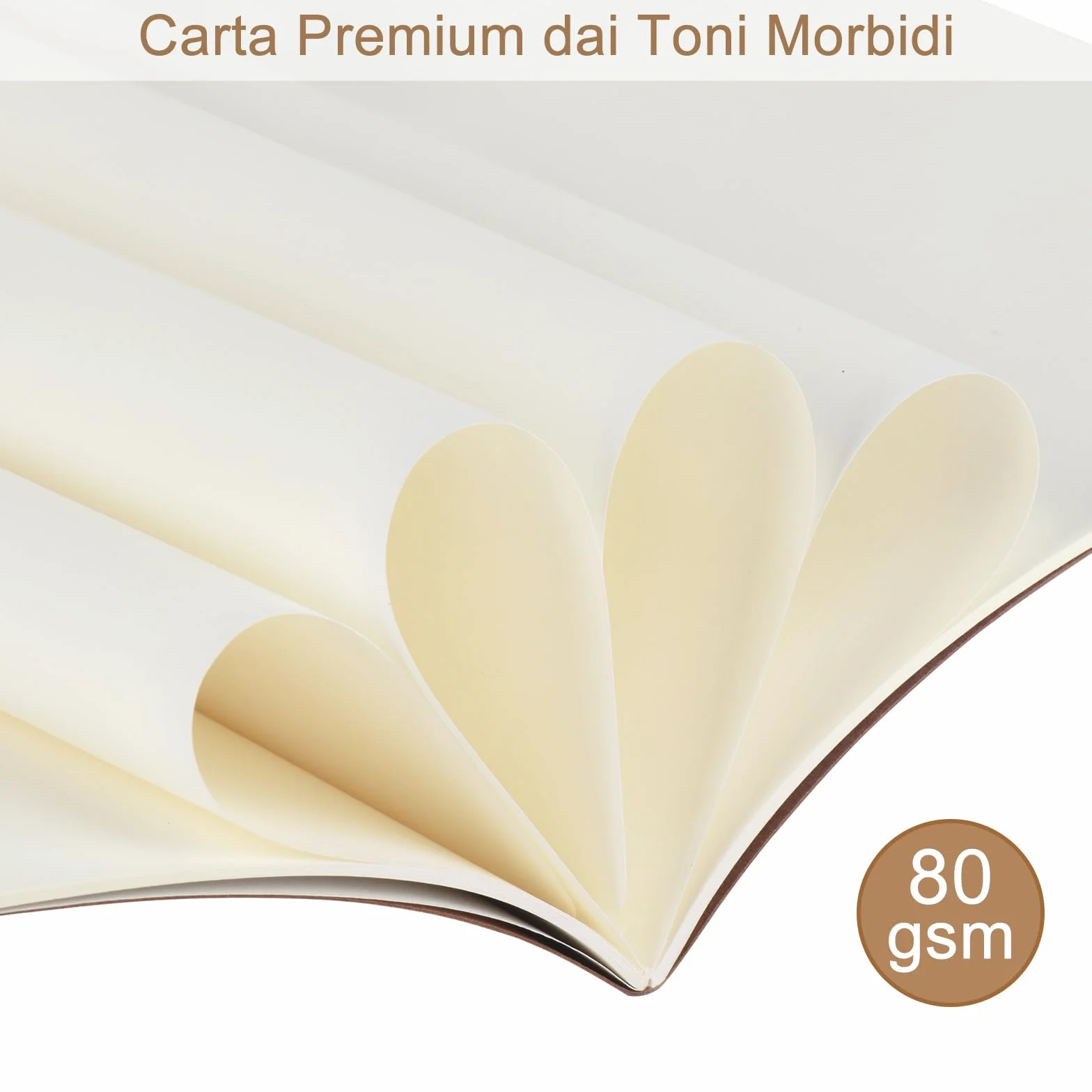 Quaderno A5 Bianco 12 Pezzi Copertina Kraft 30 Fogli 60 Pagine Taccuini Ufficio Scuola 20.6x13.7 CM