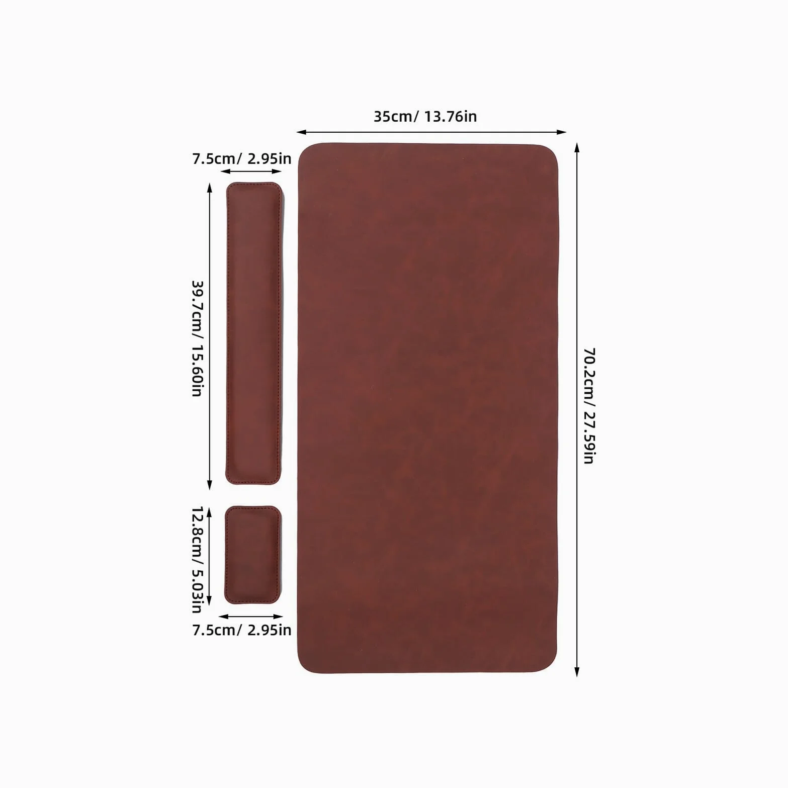 Tappetino per Mouse e Tastiera Poggiapolsi per Tastiera e Mouse Base Antiscivolo in Memory Foam Accessori per Computer Set di Tappetini