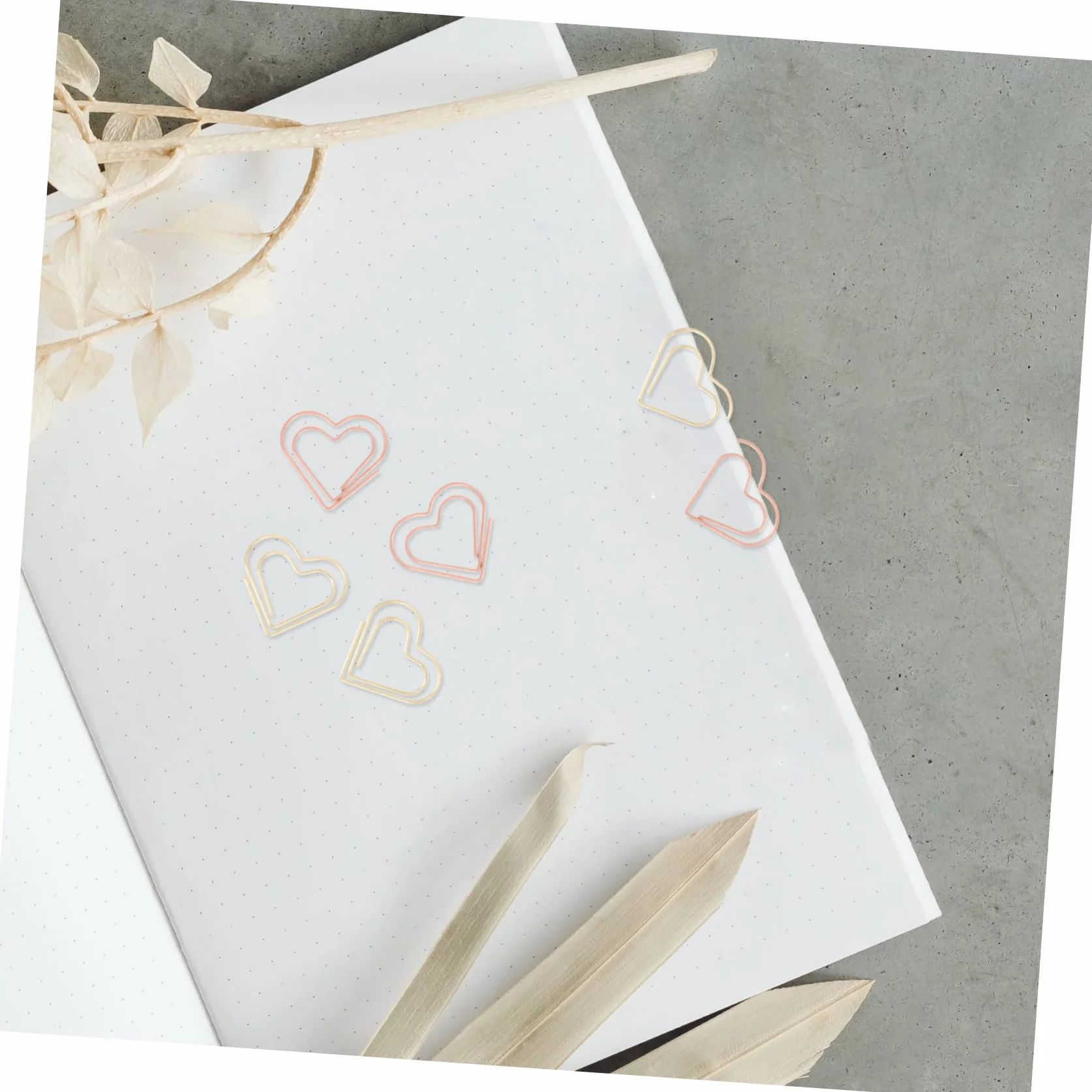 NUOBESTY 3 Set Graffetta Per Fogli Carta Graffetta Per Ufficio Grandi Graffette Segnalibro Del Cuore Clip Segnalibri Morsetti Graffette A Cuore Segnaposto Placcatura 100 Pezzi * 3