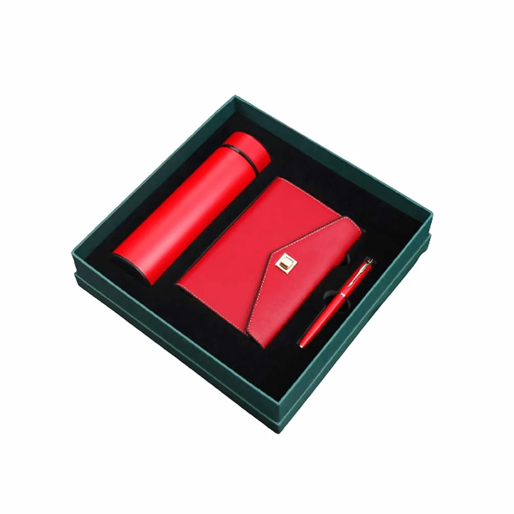 taccuini e diari Notebook Binder Box regalo Set Notebook A6 Journal per scrivere copertura morbida 90 fogli per uomo/donna in affari, ufficio, lavoro Taccuino (Color : Red, Dimensione : Set B)