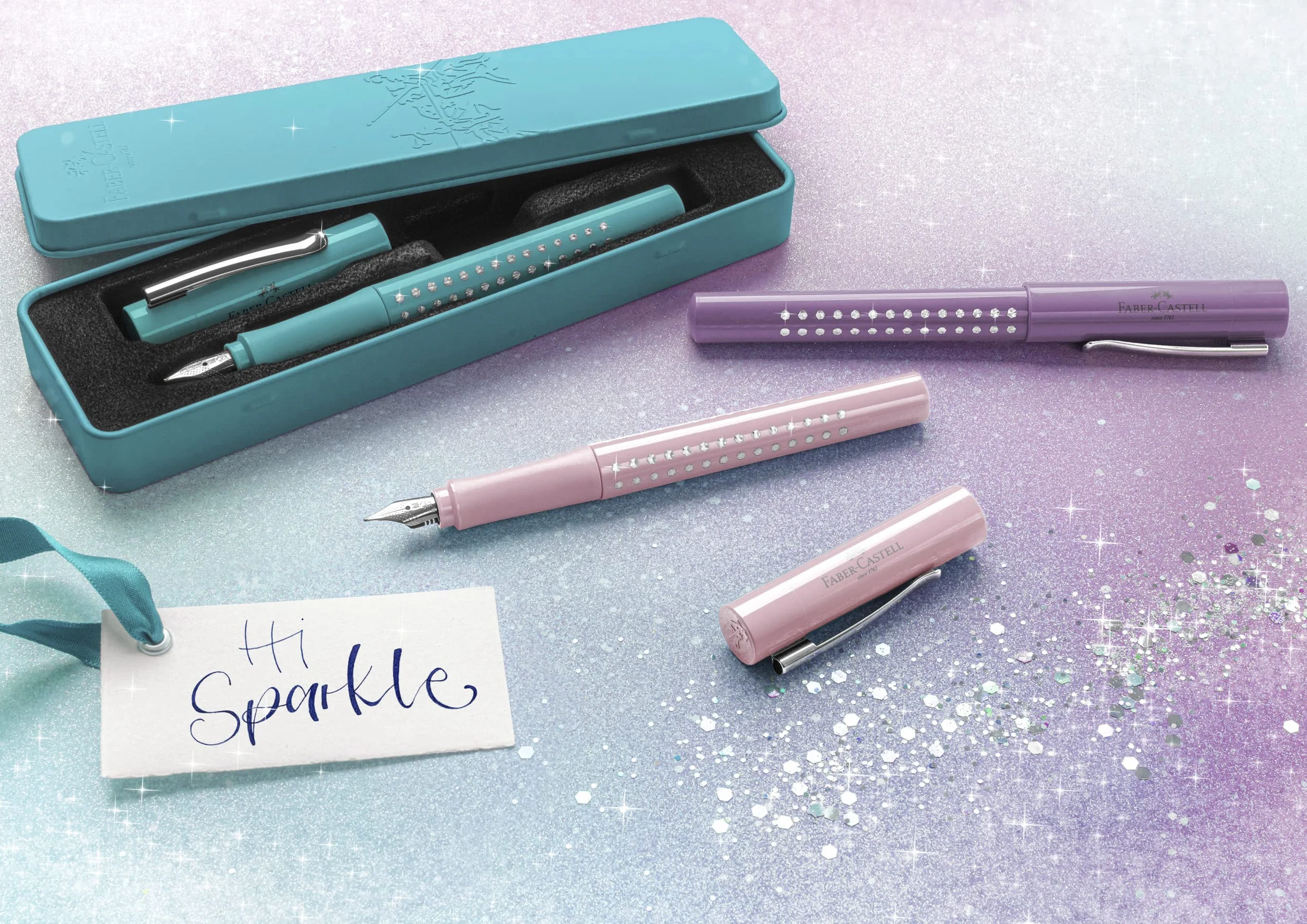 Faber-Castell Stilografica Sparkle M Oceano