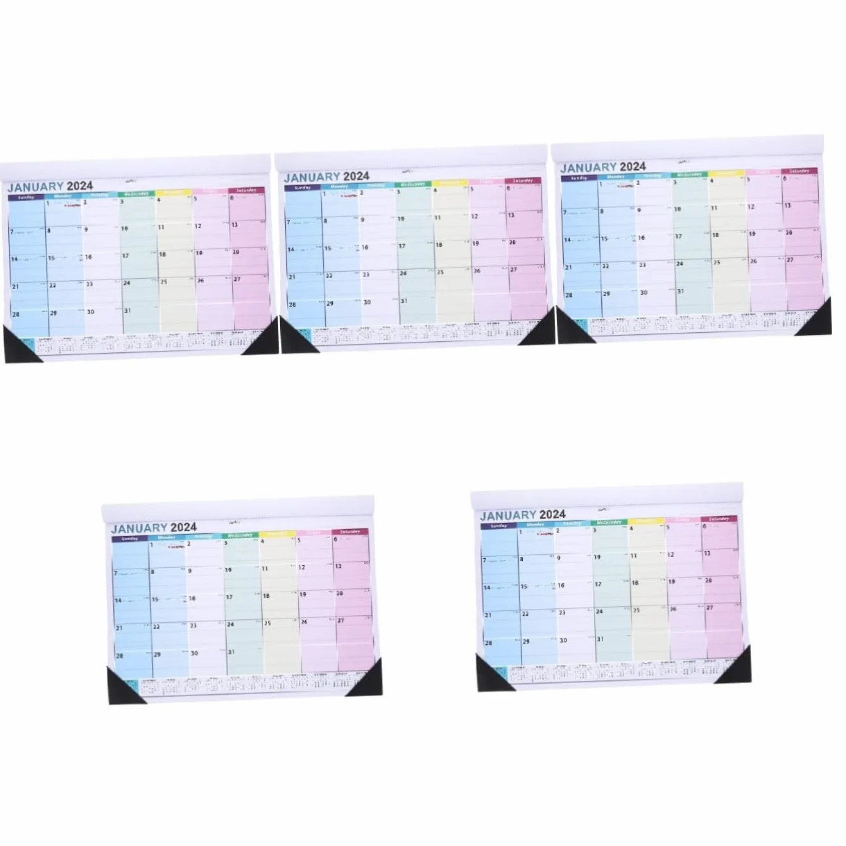 VILLCASE 5pezzi Design Spessa e Resistente Mensile Per e Casa Organizzazione Appenderlo