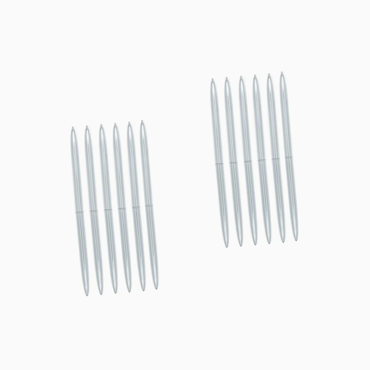MAGICLULU 2 Set Di Penne A Sfera in Metallo Per Ufficio E Scuola Doppia Rotazione Penne Estetiche Per La Scuola Penne A Sfera Leggere Penna A Inchiostro Nero 6 Pezzi*2