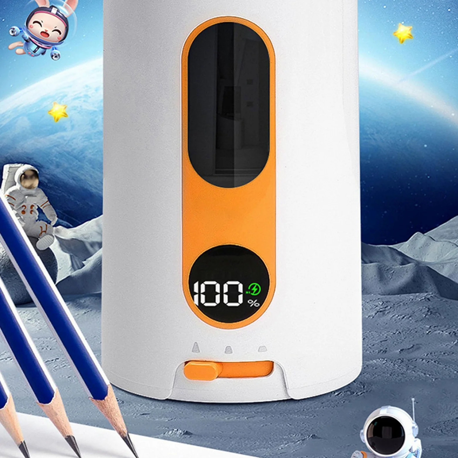 Temperamatite elettrico silenzioso per i compiti a casa Temperamatite automatico Design a bocca larga per matita automatica standard