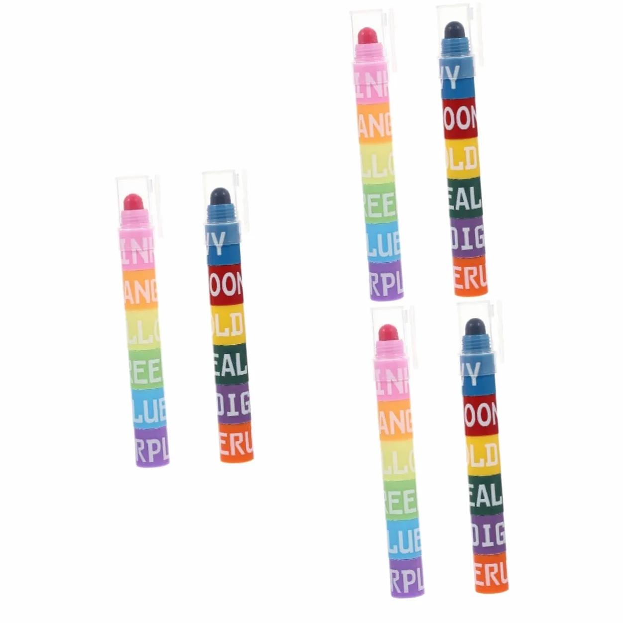 Gatuida 6 Set Evidenziatori Colorati per Studenti Penne Fluorescenti con Punta Fine per e Scrittura Forniture Scolastiche Versatili