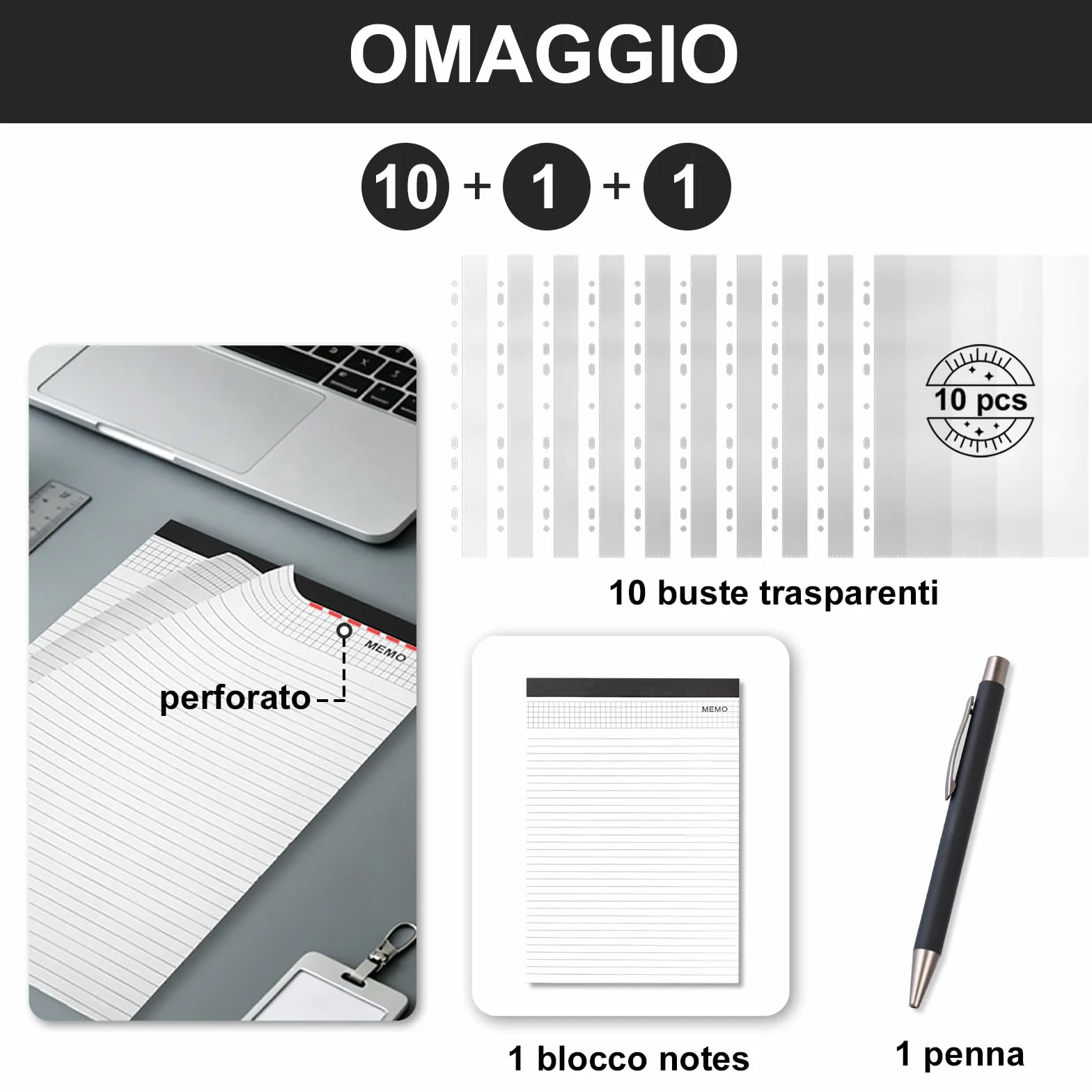 Leathario Cartella Portadocumenti A4 in Pelle PU Portablocchi Unisex per Ufficio Conferenza Cartellina Custodia Organizzatore con Quaderno regalo uomo