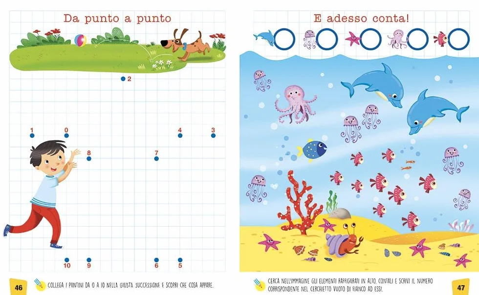 Lettere e numeri a quadretti Ediz a colori