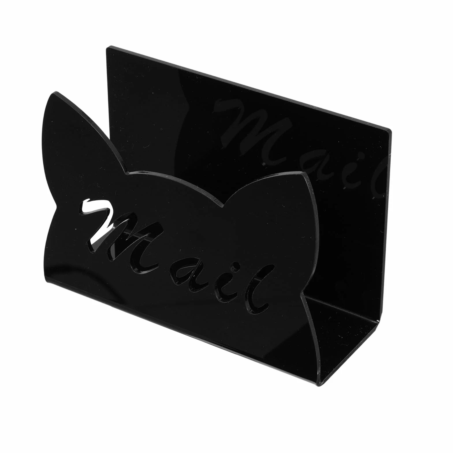 Clear Acrylic Mail Organizer Envelope Holder Postcard Sorter Compact Desk Stand 1 Pack 5.91 x 2.36 x 3.94 pollici