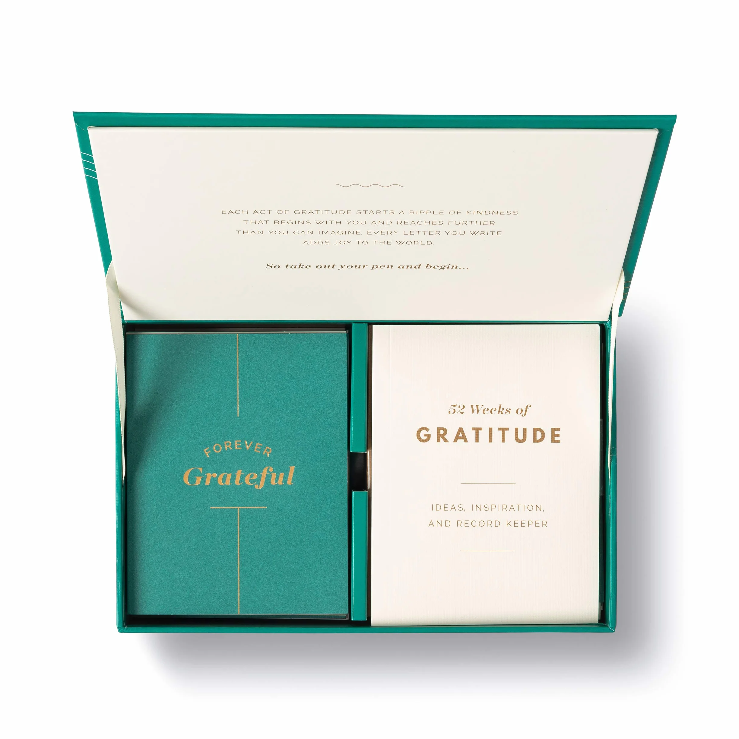 Compendium Kit di biglietti di ringraziamento 52 settimane gratitudine