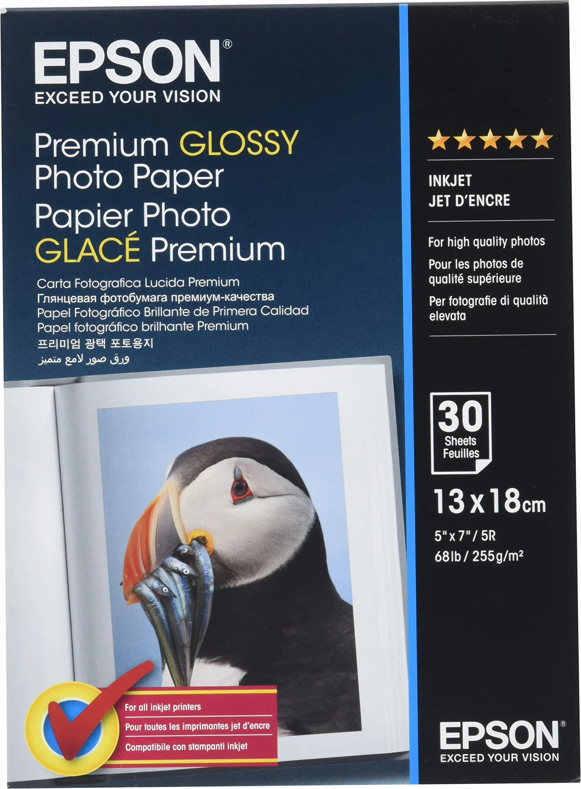 Epson Super Carta Fotografica Lucida 30 fogli 13 x 18 cm
