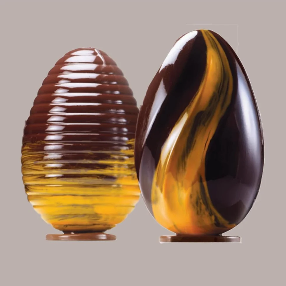 Lucgel Scatola Porta Uovo Cioccolato con Finestra Trasparente 15x15H27 cm - 5 pezzi