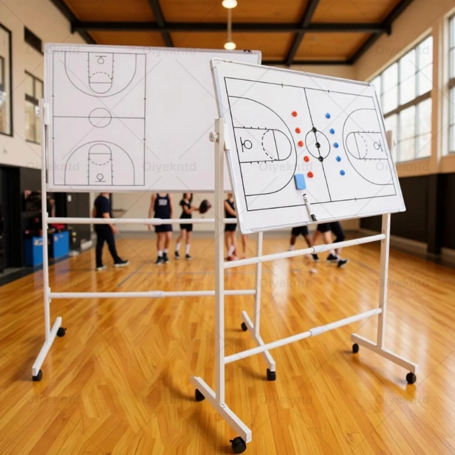 Lavagna magnetica su ruote per allenamento quotidiano, 60 x 90 cm