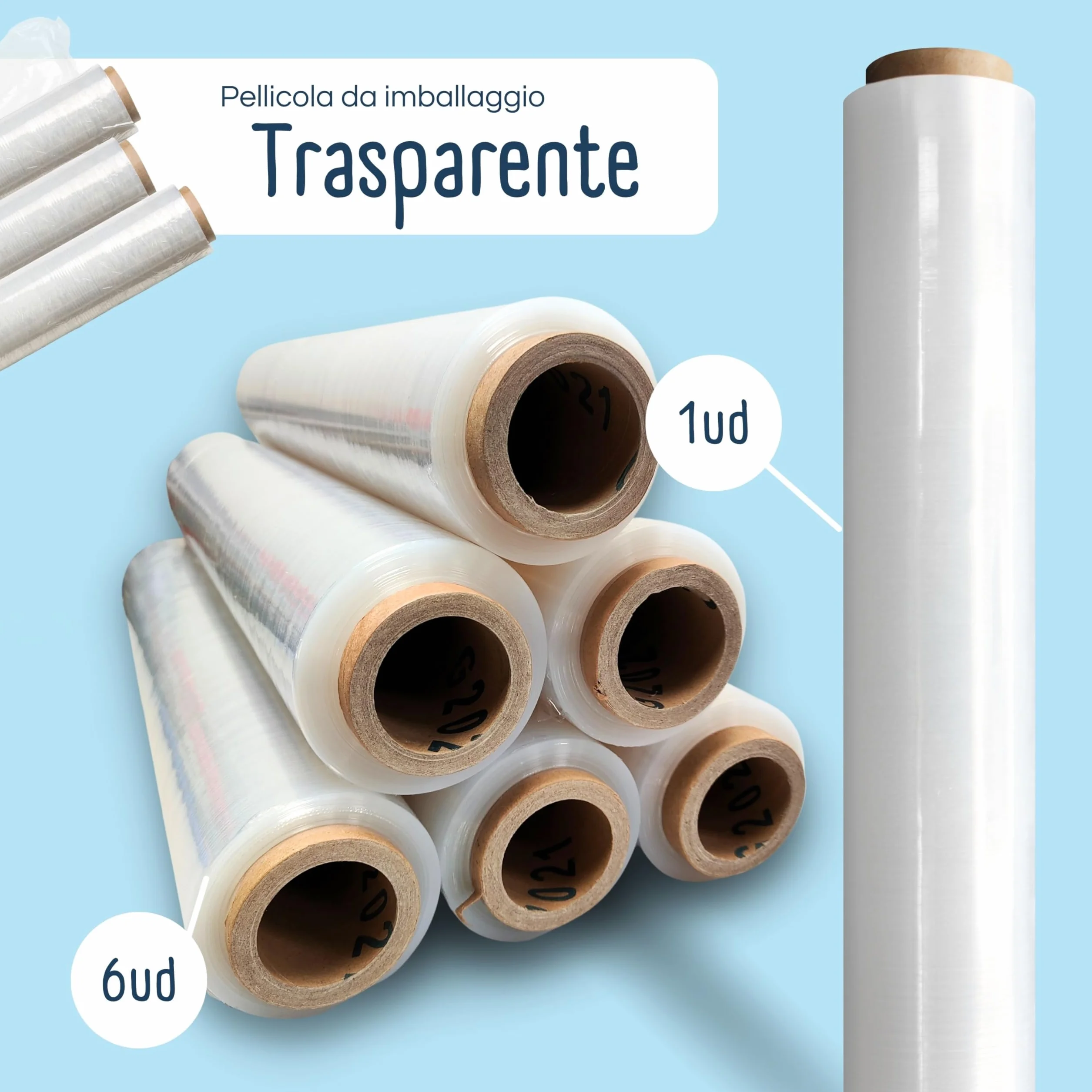 Raylu Paper Film per imballaggio industriale resistente alta elasticità 6 pezzi