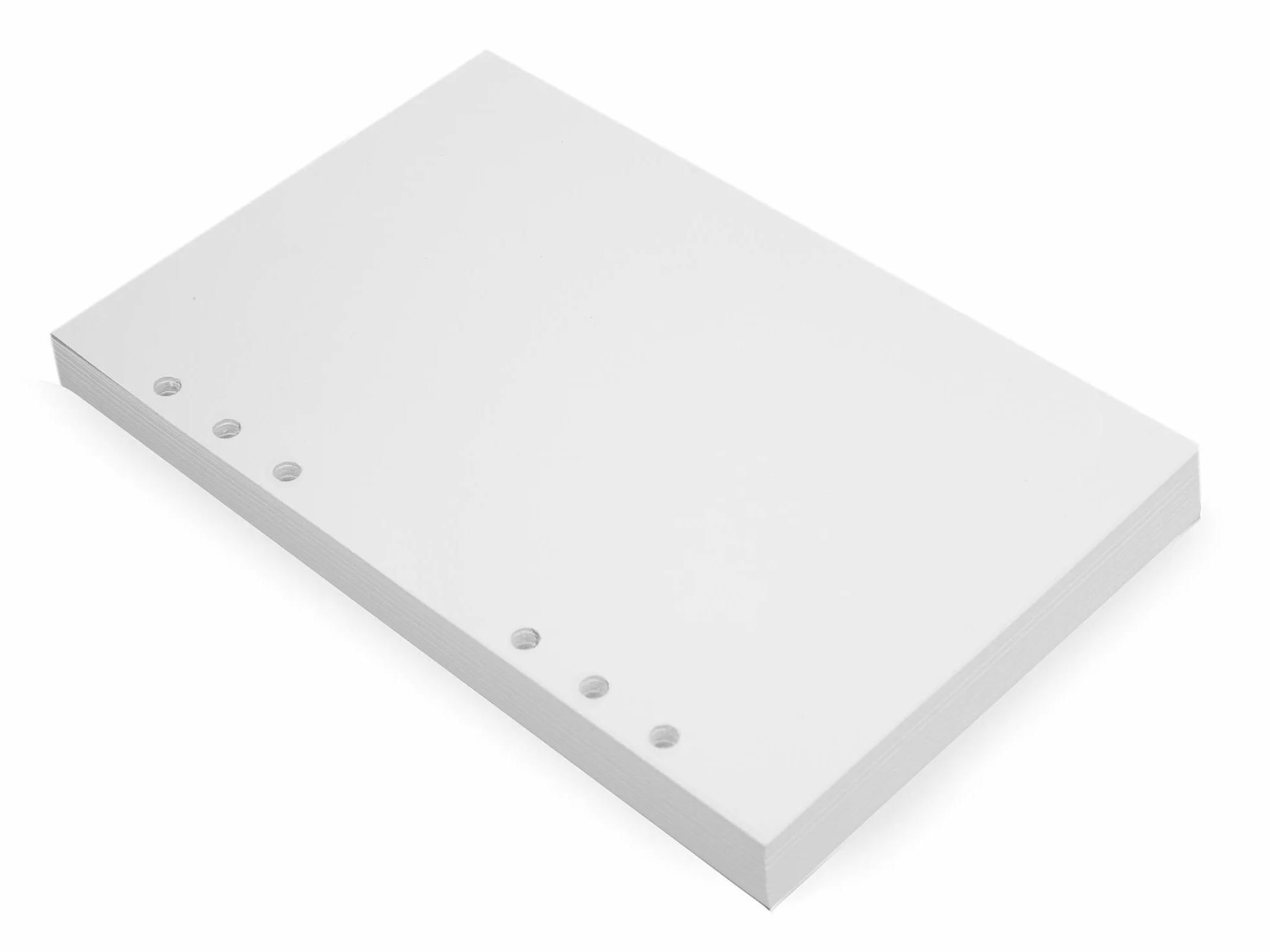 Fogli A5 per Taccuini a 6 Anelli, Avorio, 100 Fogli, 200 Pagine Bianche, 21x14.2cm, Compatibili con Filofax