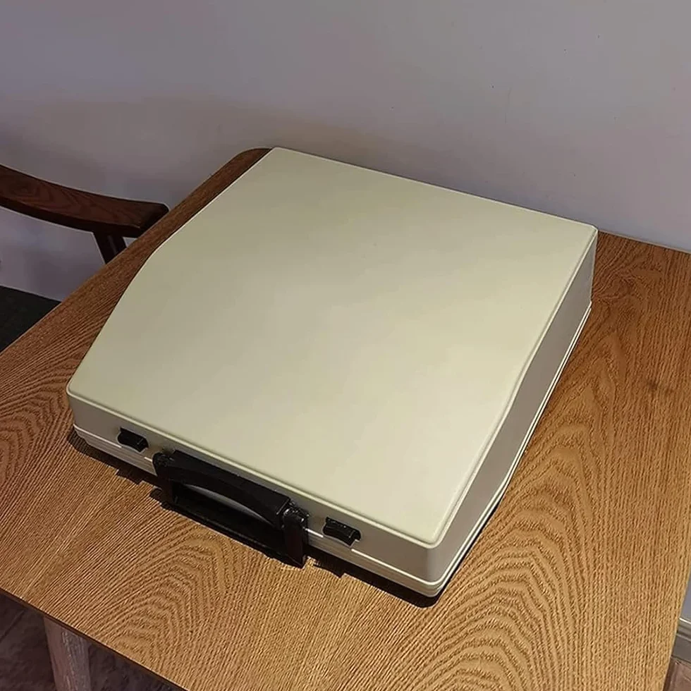 Classica macchina da scrivere manuale vecchio stile, portatile e facile da usare, include set di nastri, macchina da scrivere