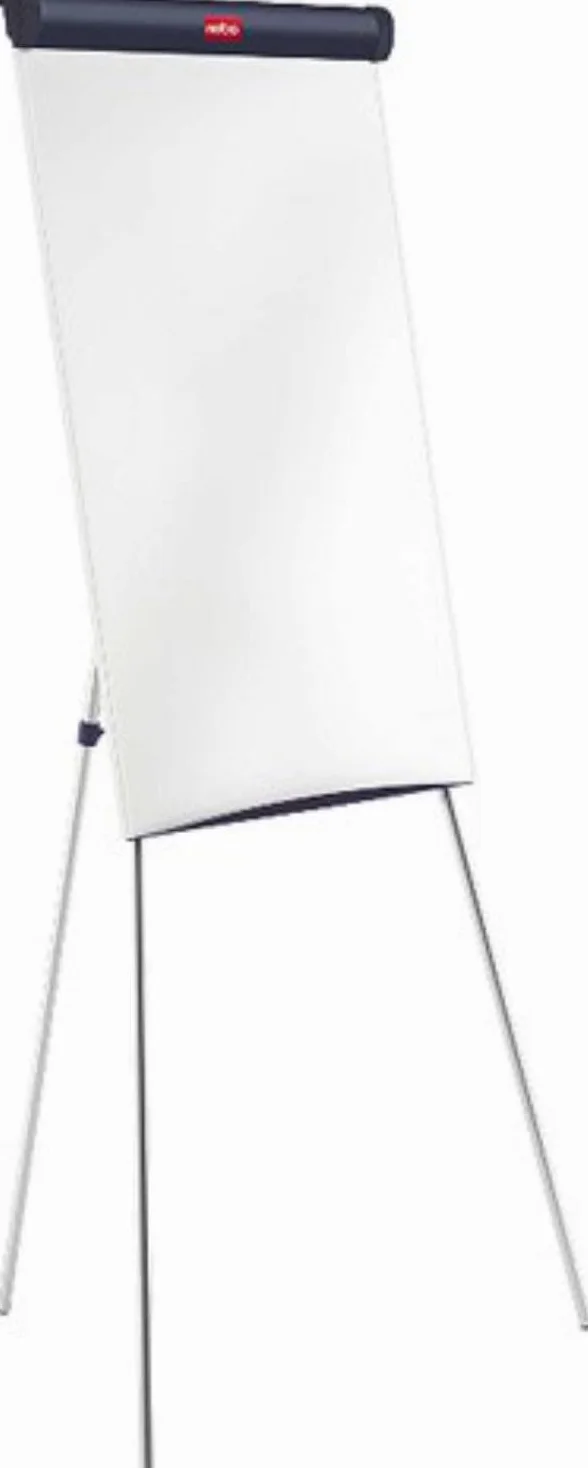 Nobo Impression Pro Lavagna Magnetica Cancellabile a Secco con Barra per Fogli e Cavalletto in Acciaio Regolabile in Altezza, 1 x Portapenne, 1 x Pennarello e Ganci, 678 x 1845 mm - Bianco