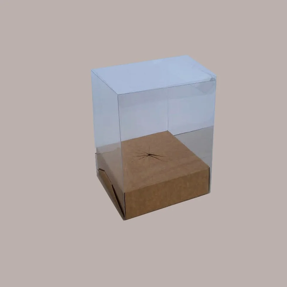 Lucgel Scatola Trasparente Porta Uovo Cioccolato Pasqua 150x150H250mm 5 pezzi