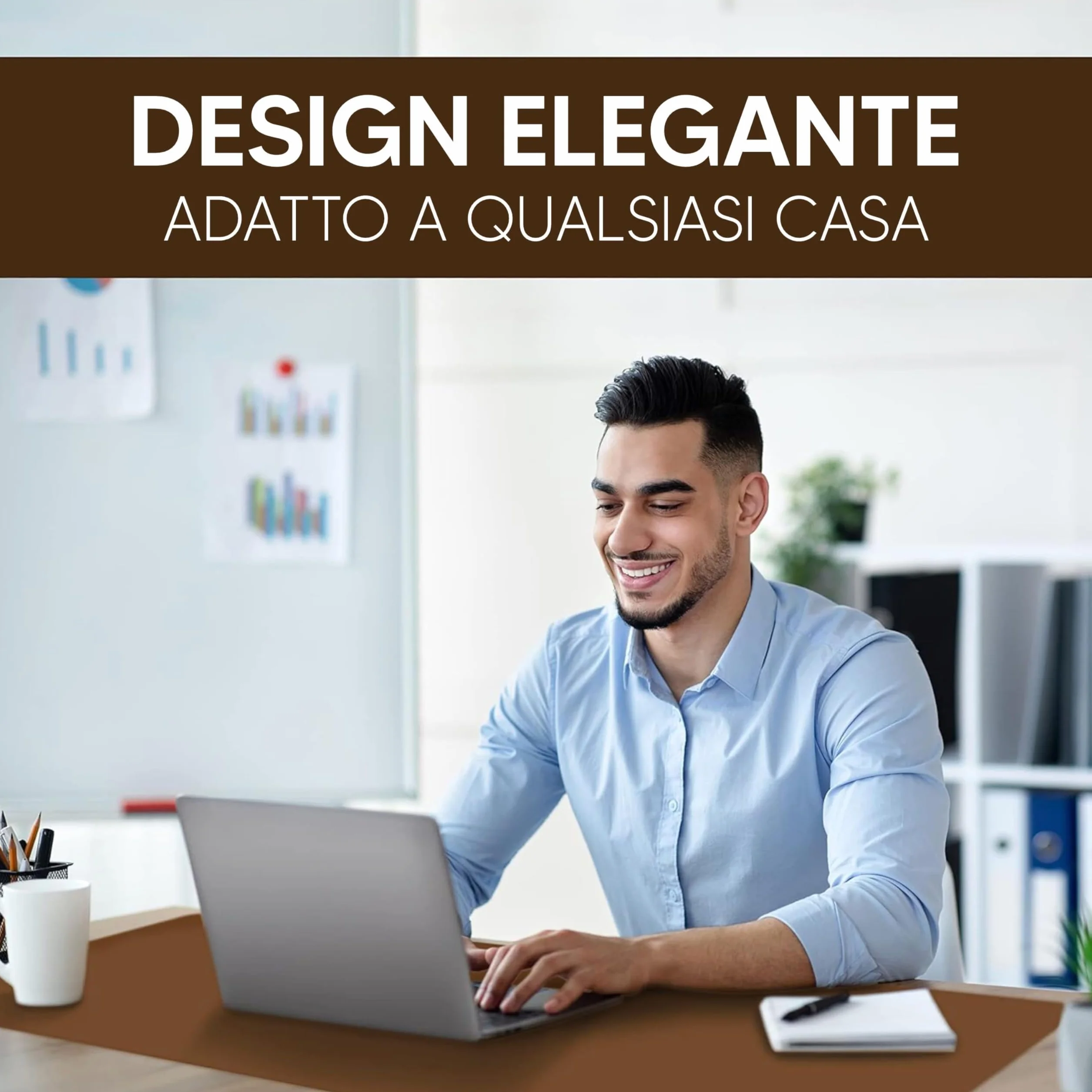 HAMZAM® Tappetino Scrivania Grande con Funzione Mouse Pad Integrata - Tappeto Scrivania Uffico - 90x40cm - Qualità Premium - Sottomano per Ufficio a Casa - Sottomano Scrivania Antiscivolo - Desk Mat
