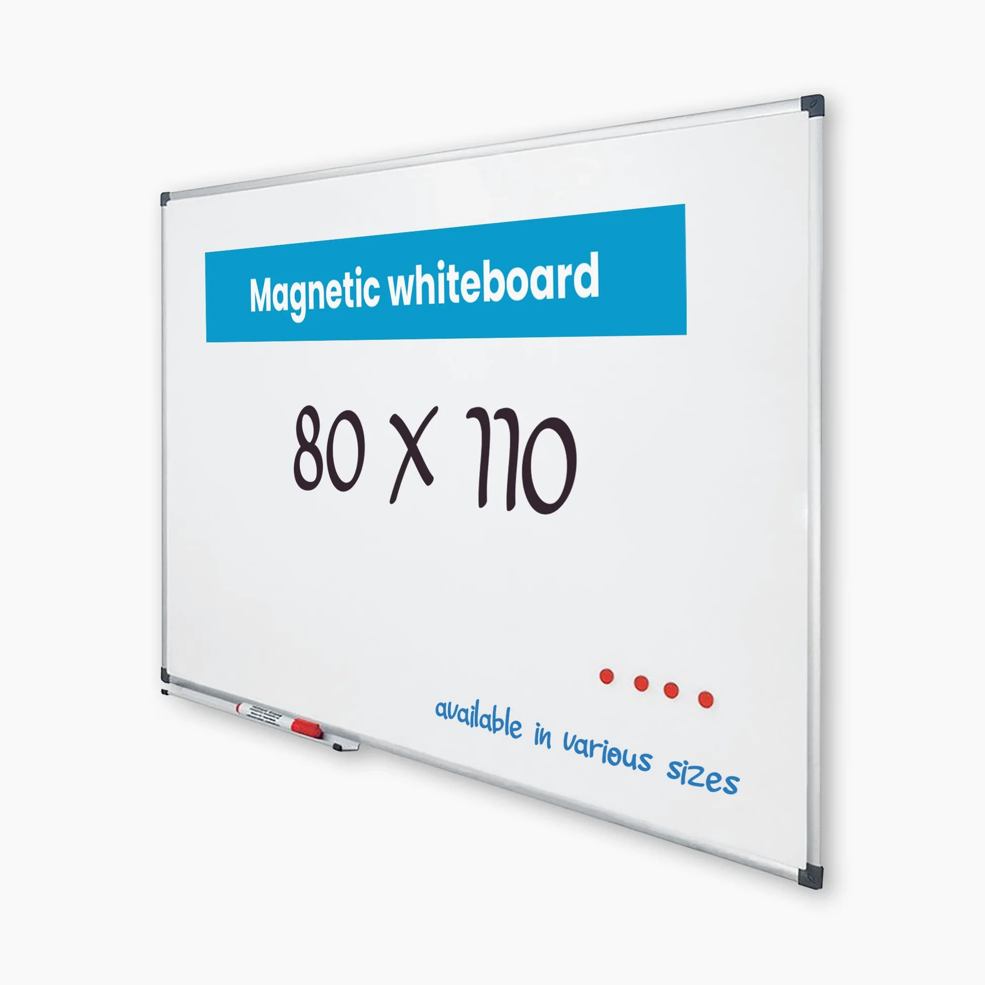 Lavagna cancellabile 80x110 cm con cornice di Vivol - White board e lavagna da muro - Magnetica