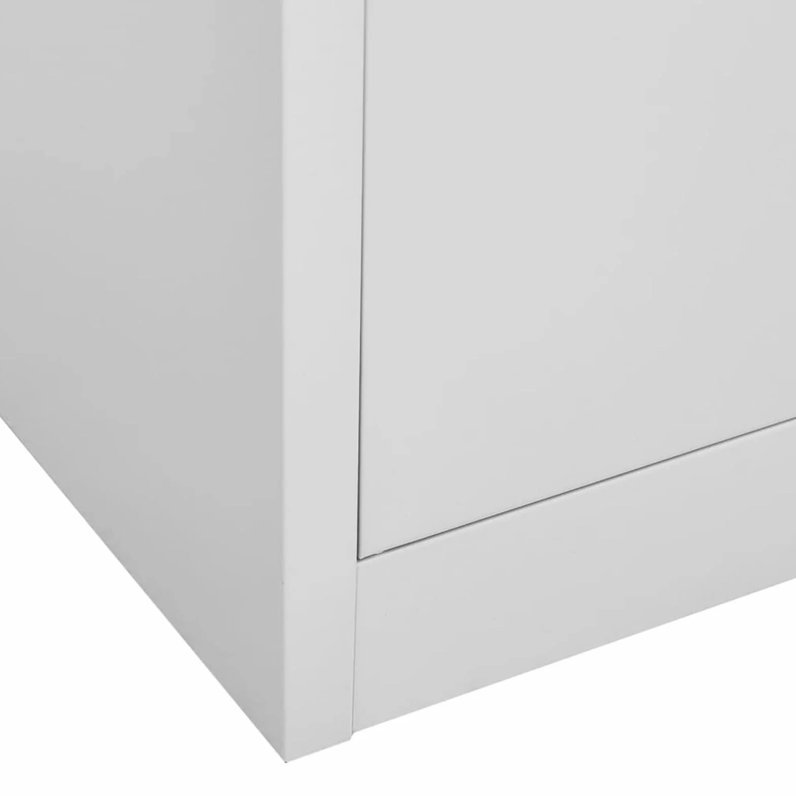 IKAYAA Armadietti con Chiave Armadietti spogliatoio Armadio Metallico Armadietti Organizzatore in Acciaio per Scuole e Uffici-Grigio Chiaro-con 6 armadietti