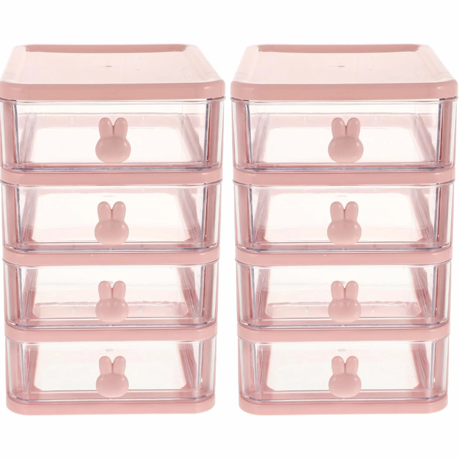 Ciieeo Scatola Da 2 Pezzi Scatola Di Immagazzinaggio Del Cassetto Custodia a Cassetto Contenitori Con Cassetti Mini Cassetti Da Scrivania Ufficio Cartone Animato Plastica Di File