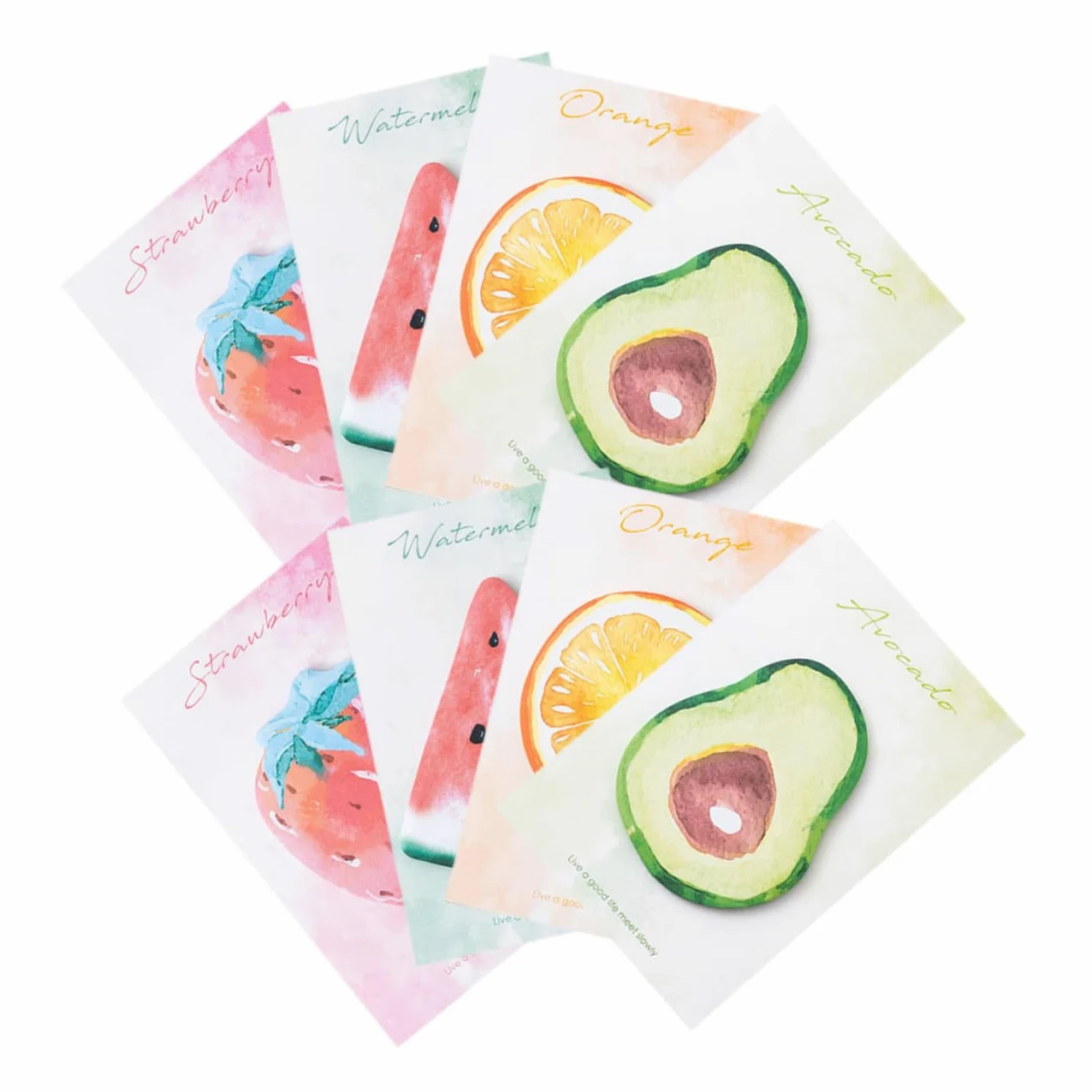 jojofuny 5 Pezzi 8 Note Adesive a Forma Di Frutta Divertente Colorato Pastiglie Adesivi Promemoria Per La Casa Nota Pad Adesivi Per Appunti Dell'ufficio Nota Adesivo Carta