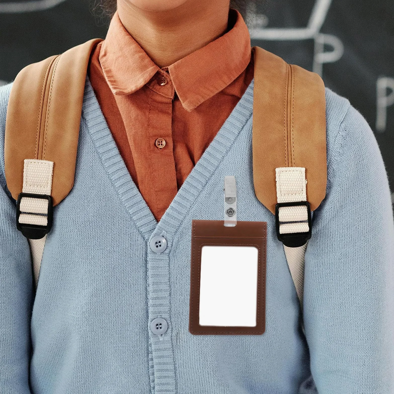 Clip Robusta in 300 Metallo d Porta Badge Pezzi e Cinturini in Pvc Trasparente Struttura Accesso Rapido per Carte Identità Tessere per Conferenze e Attività Esterne