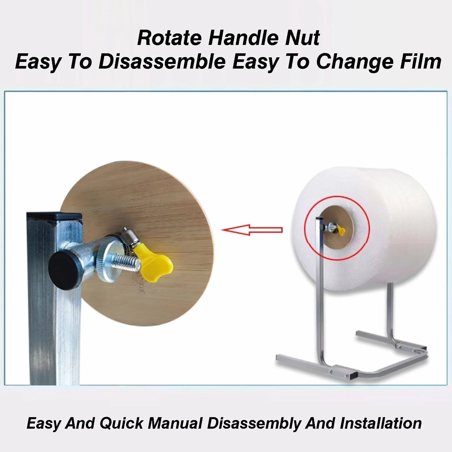 Supporto for dispenser for rotoli di pluriball for una facile sostituzione della pellicola, supporto manuale for schiuma a bolle d'aria, adatto for imballaggio, movimentazione e trasporto(Width 30cm)
