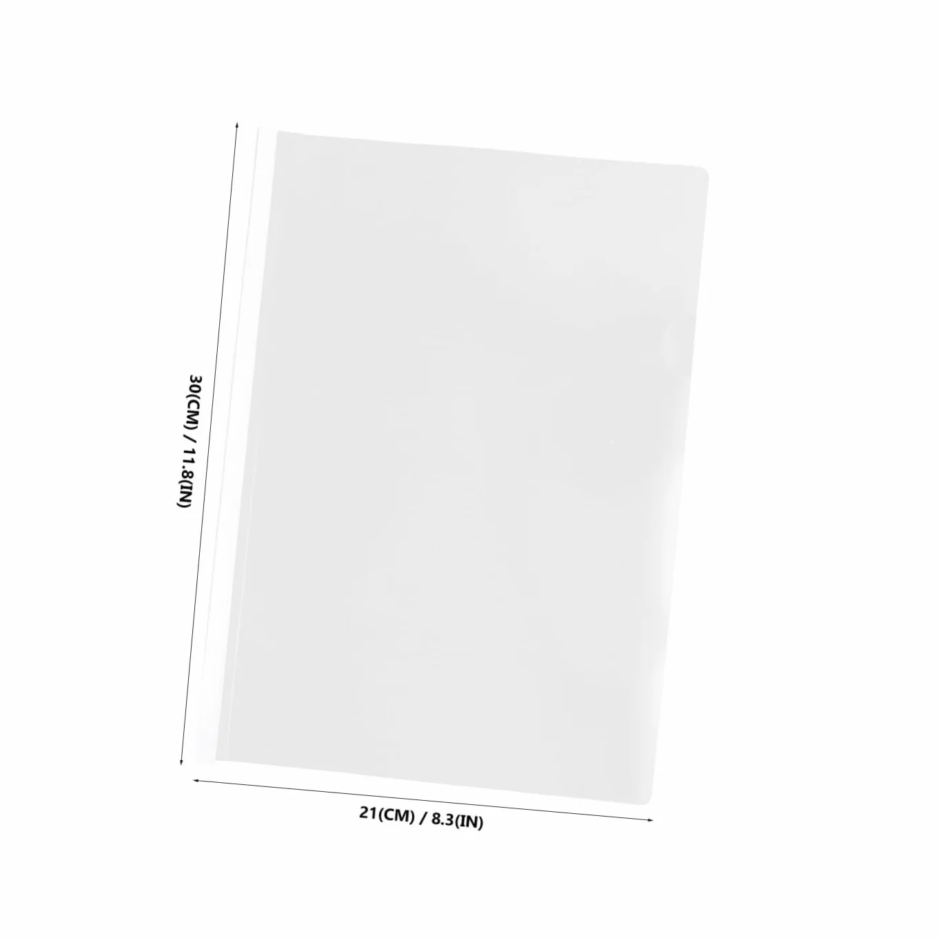 Cartelline Portadocumenti A4 50 Pezzi in Plastica Trasparente | Facile Classificazione, Superficie Anti-splashing, per Imprese e Scuole Colore Casuale