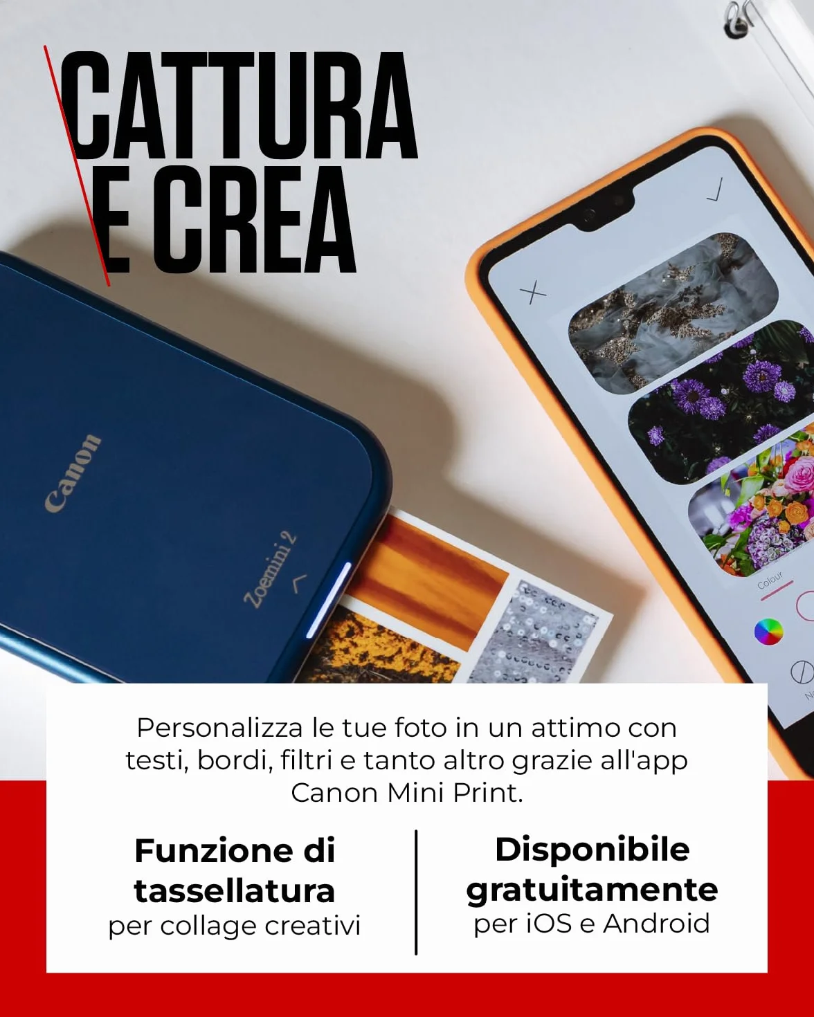 Canon Carta Fotografica Zink™ Adesiva 5x7,6 cm 50 Fogli
