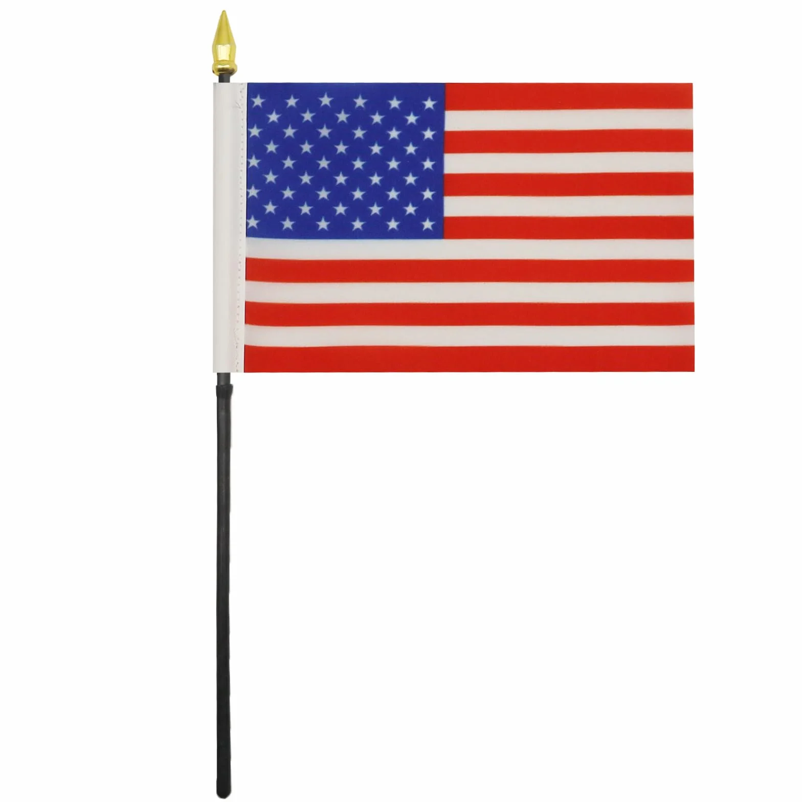AZ FLAG Bandiera da Tavolo Stati Uniti 15x10cm Punta Dorata - Bandierina Americana USA