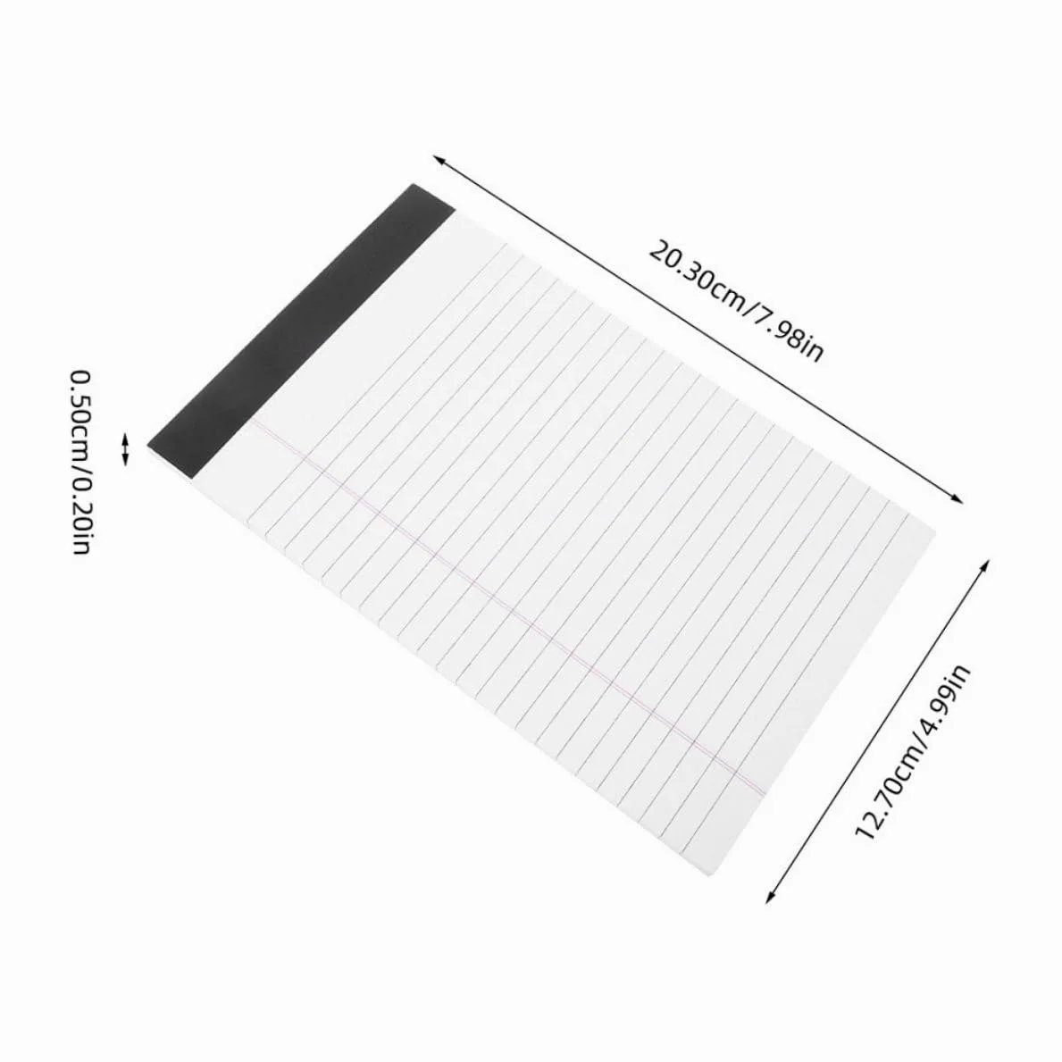 Lurrose Festa Scuola Decor Set di 8 Blocchi Note Legali A5 Carta a Righe Larghe, Facili da Strappare, Design Delicato e Semplice per Studenti e Appunti