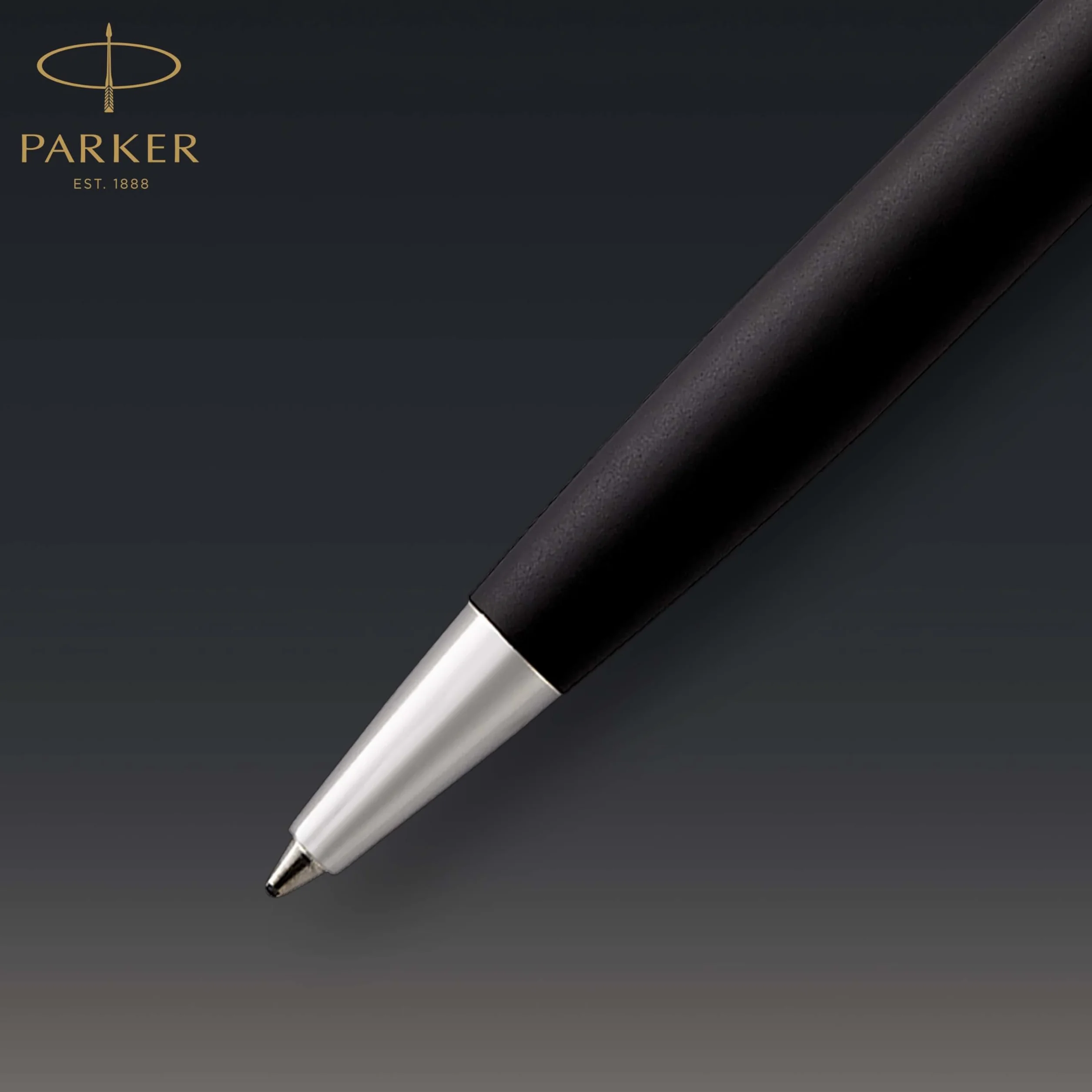 Parker Sonnet penna a sfera nero opaco finiture palladio pennino medio Confezione regalo