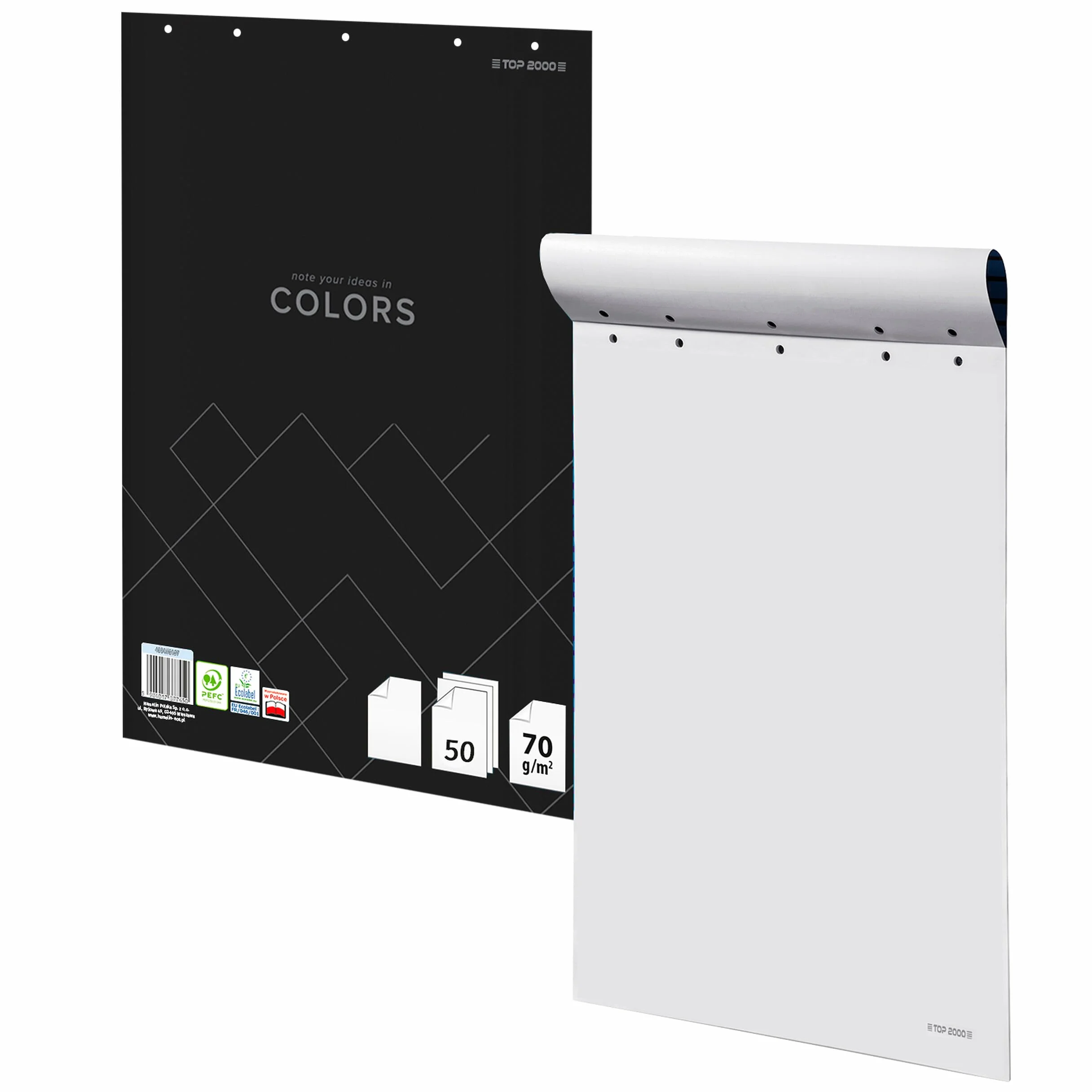 Carta Flipchart 64 x 90 cm 50 fogli 70 g/m² bianca