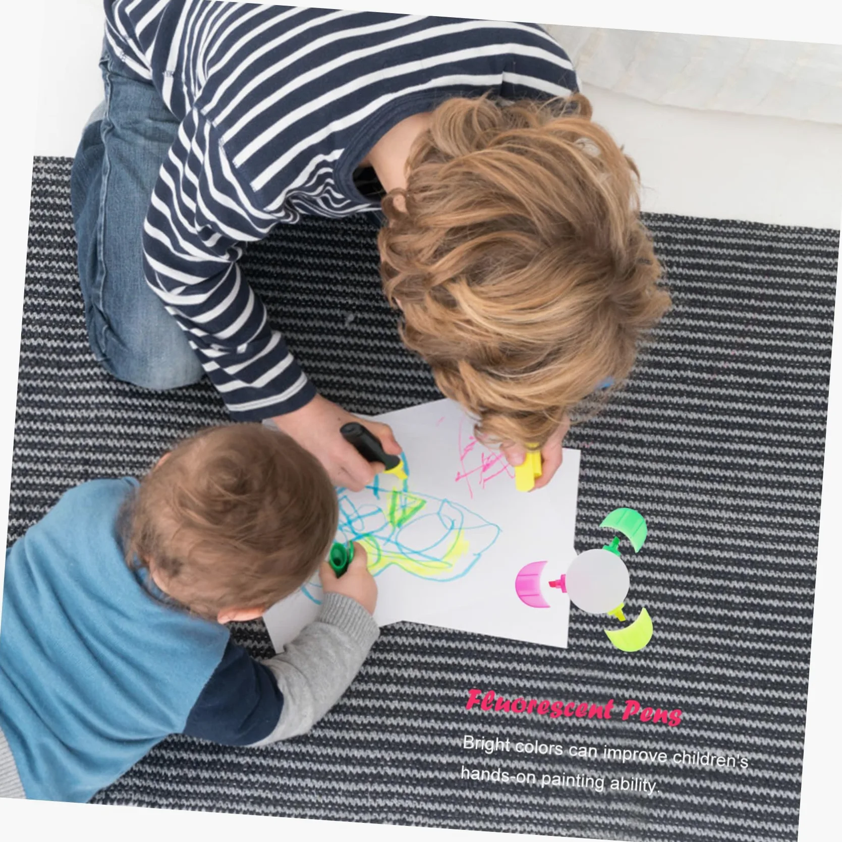 DOITOOL 3 Set Evidenziatori Penne Fluorescenti Per Journaling Design E Compatto Per Decorazioni 5 Pezzi * 3