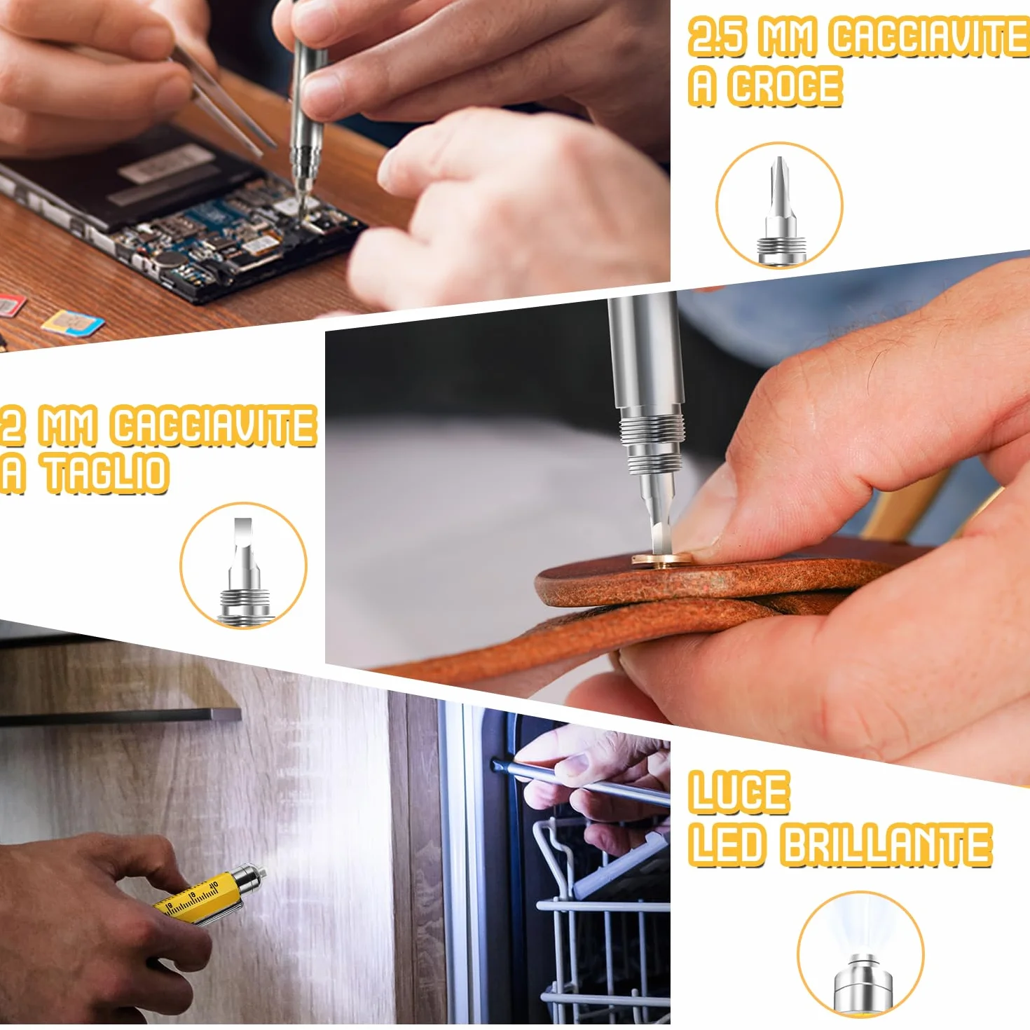 Penna Regalo Multifunzione 9 in 1, Idee Regalo Uomo, Festa del Papà