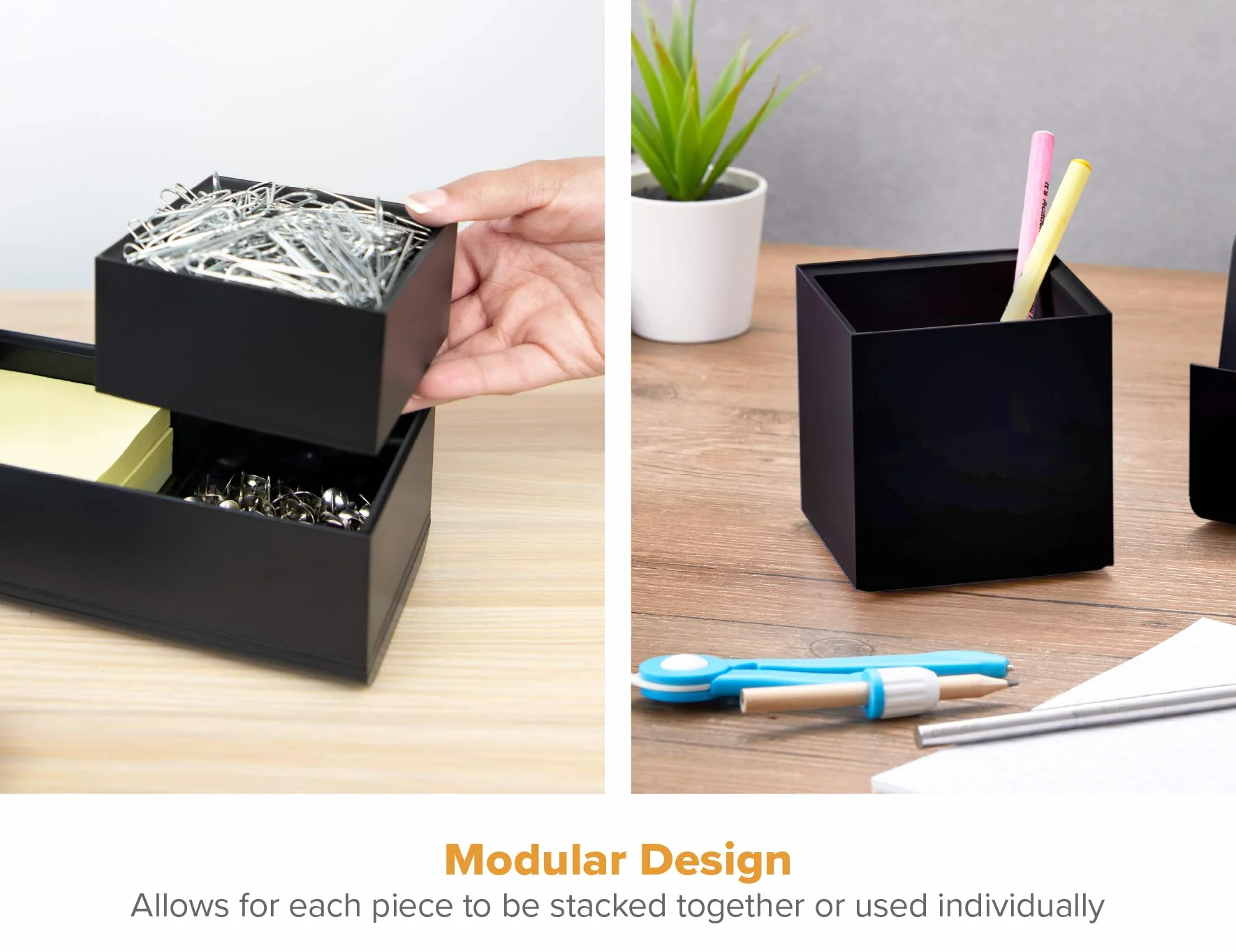 Bostitch Office Konnect Organizer da scrivania nero