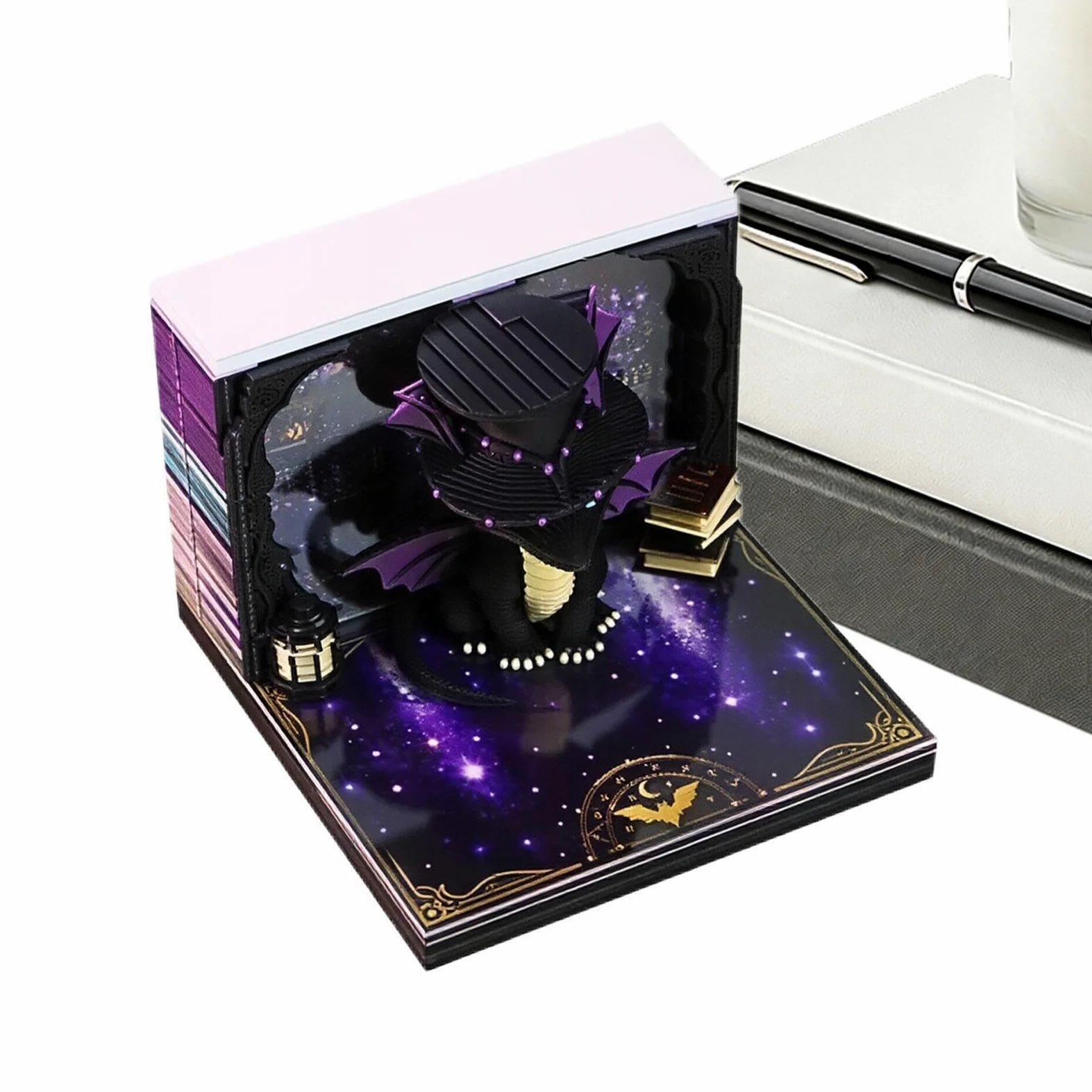 Blocco Note 3D Ornamento Da Scrivania Drago Artistico Con Copertura | Foglietti Adesivi Strappabili Con Scultura Di Per Studenti Insegnanti Ufficio Segnalibri Agenda Tracciamento Abitu