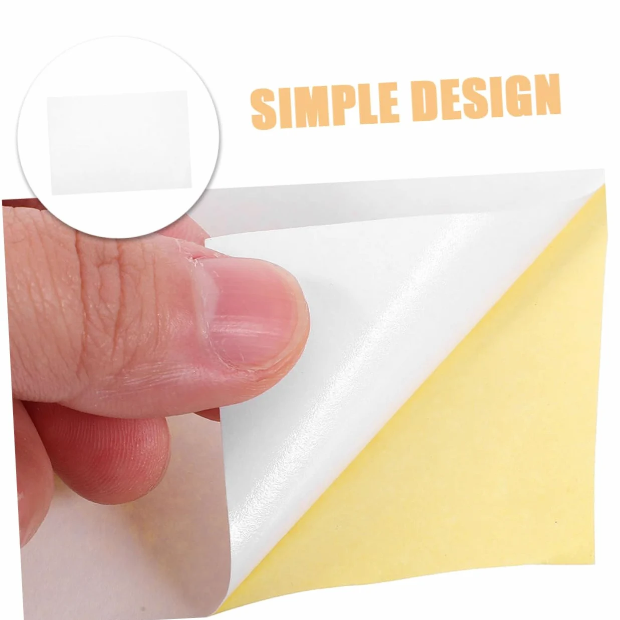 Carta per Etichette Autoadesive A4 Termica Bianca 100 Fogli Reutilizzabile per Stampanti Laser e Inkjet