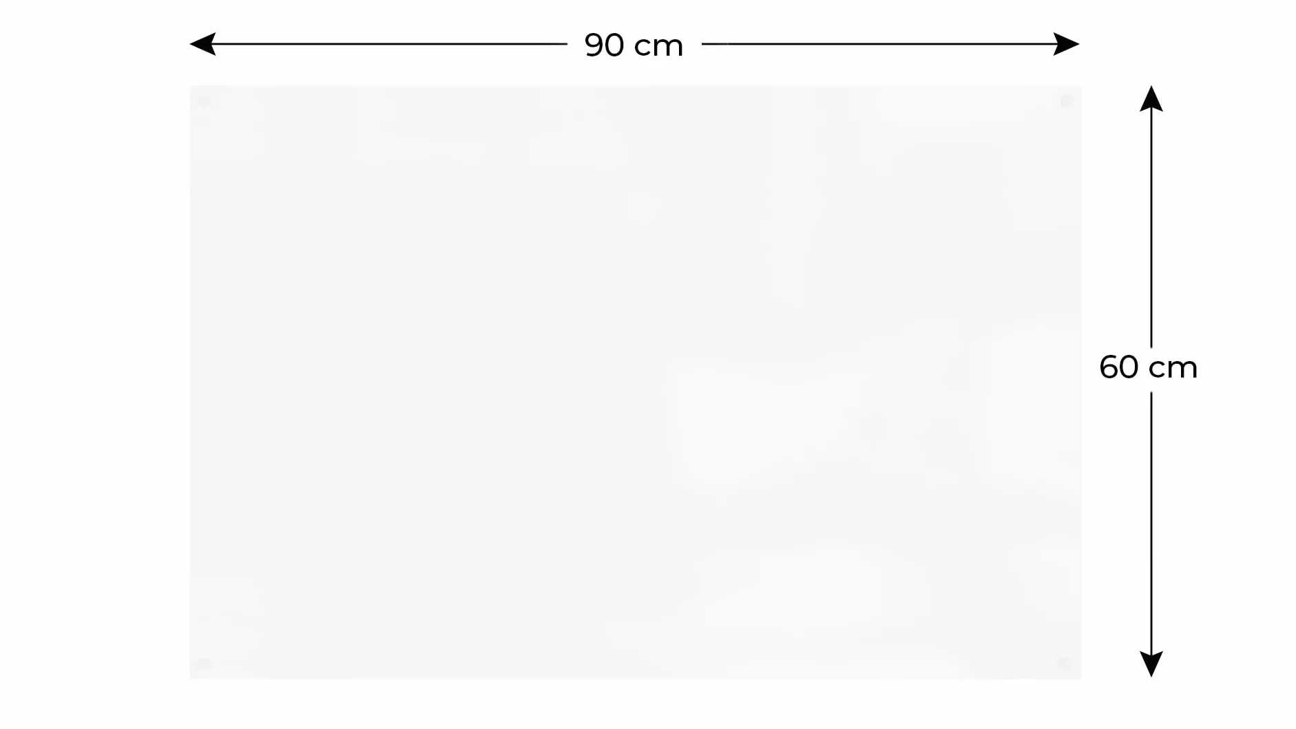ALLboards Lavagna magnetica cancellabile SLIMboard senza cornice 90x60 cm + GRATIS