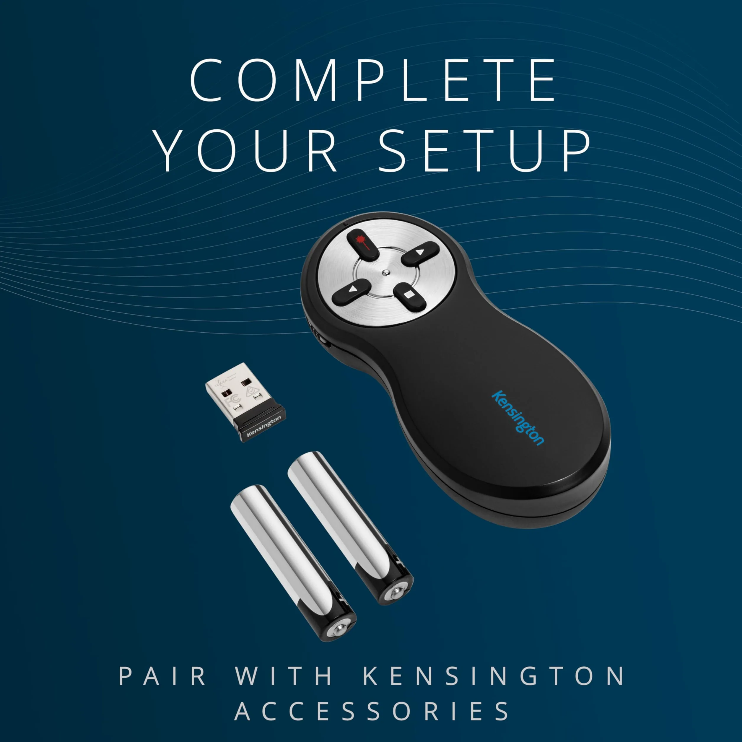 Kensington Wireless Presenter with Red Laser Pointer - Nano Receiver (K33272WW)