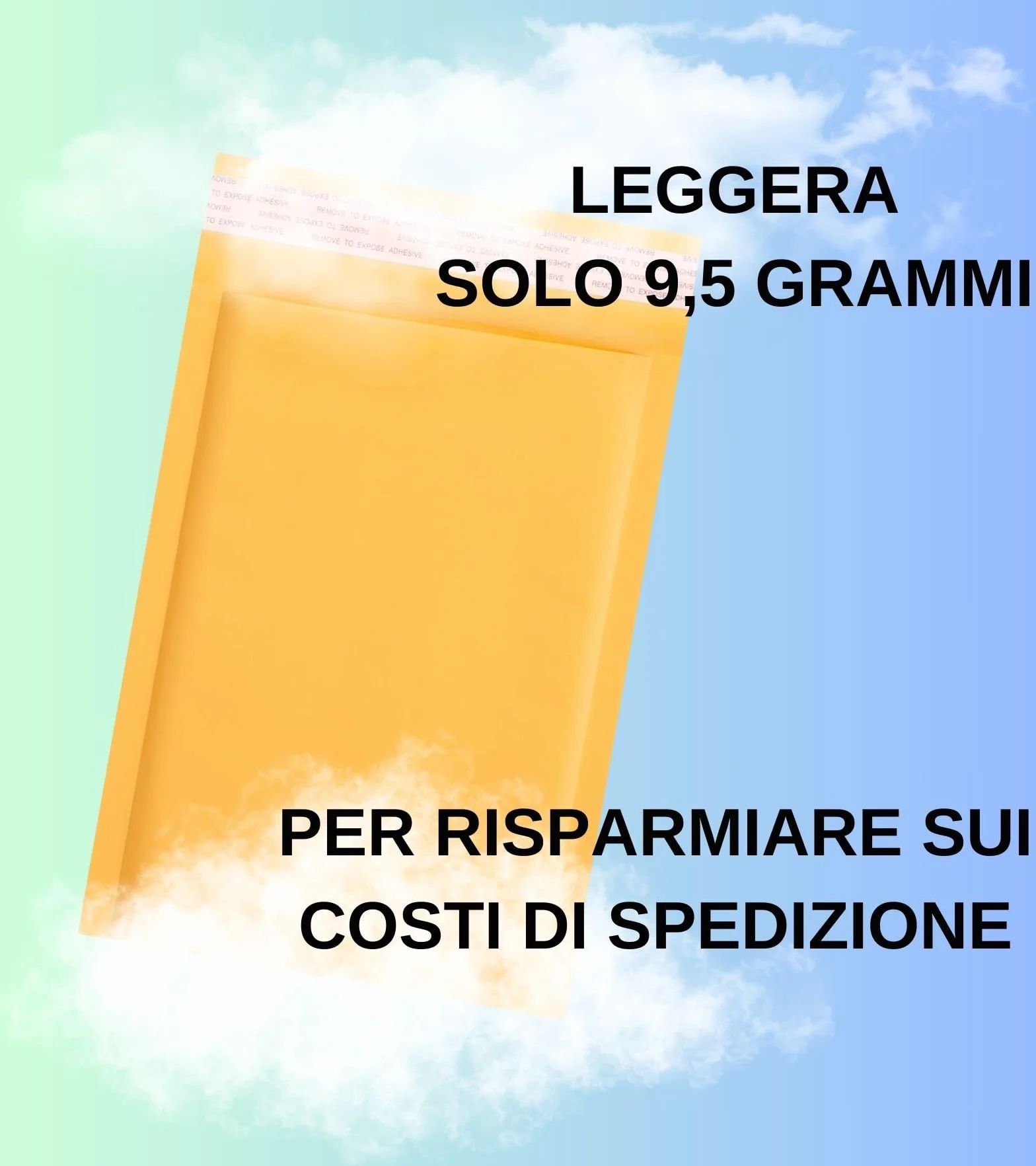 Easy8 20 Buste Imbottite per Spedizioni 150x215 mm Pluriball Bolle Aria Avana Chiusura Adesiva Gialle Protettive Materiali Fragili