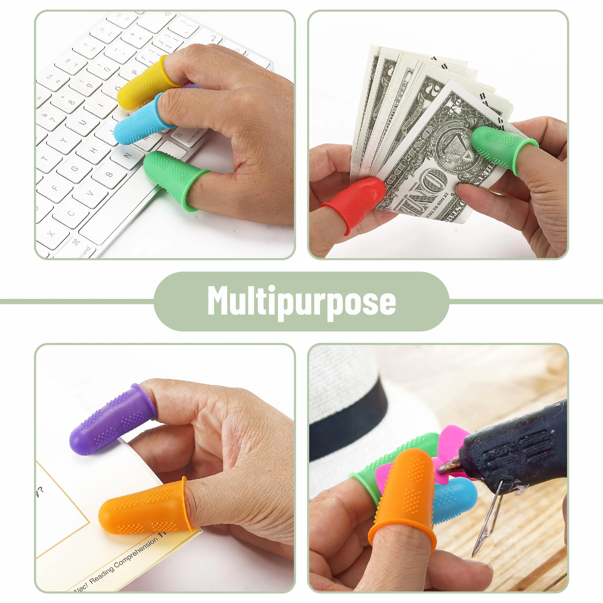 Mr. Pen Pistola per colla a caldo 24 pezzi ditale in silicone