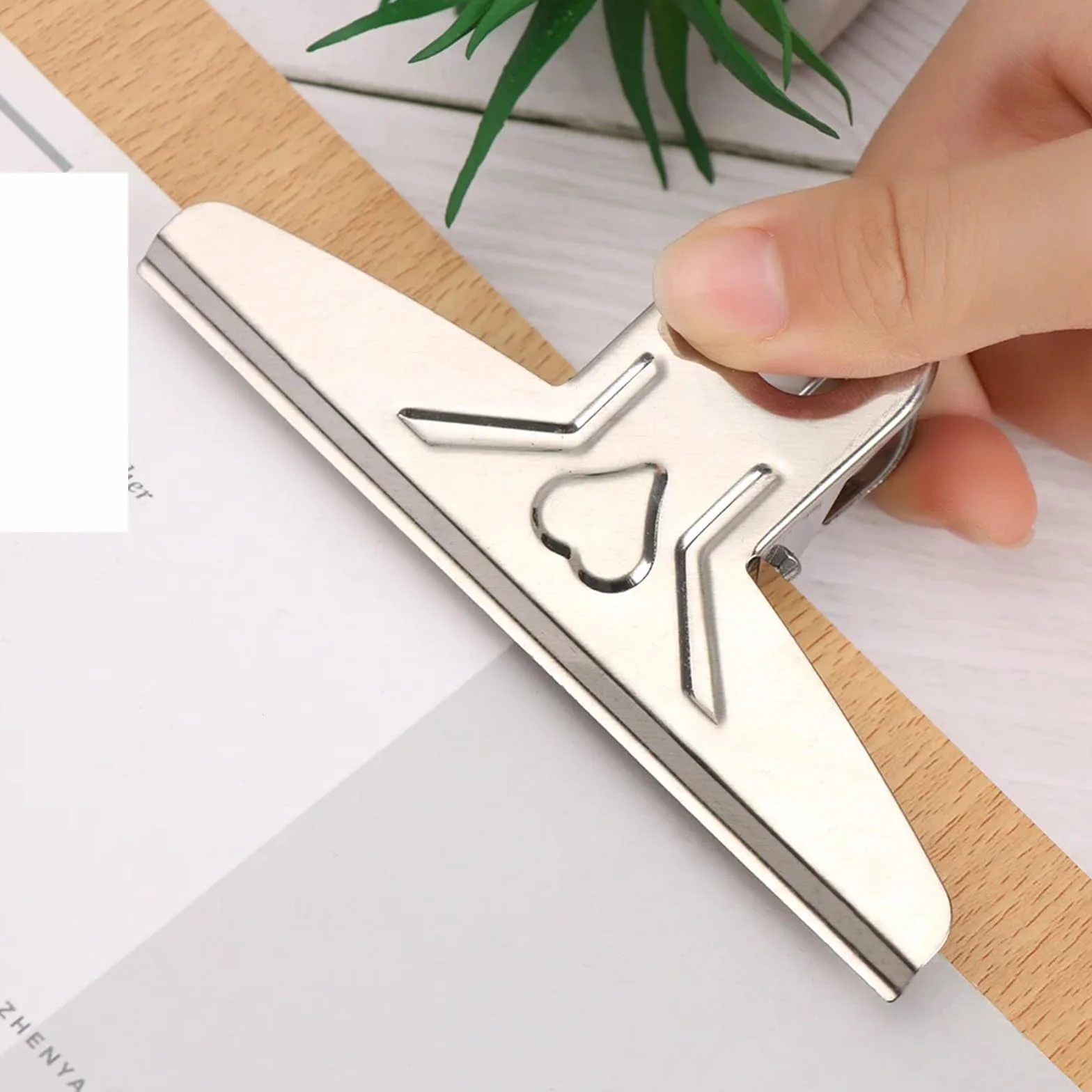 3 pezzi di fogli for appunti in legno, cartelle multifunzionali for con clip in, for appendere, articoli for ufficio per Scuola, Ufficio(A5)