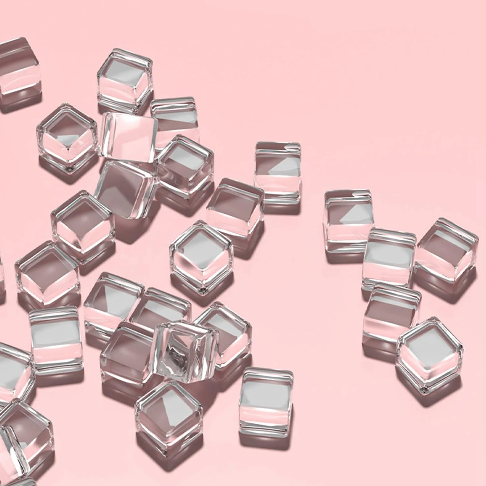 Scatola Portaoggetti da Scrivania in Plastica Trasparente 5 Tier Rosa Organizzatore per Trucchi Cassetti Piccoli Grande Capacità