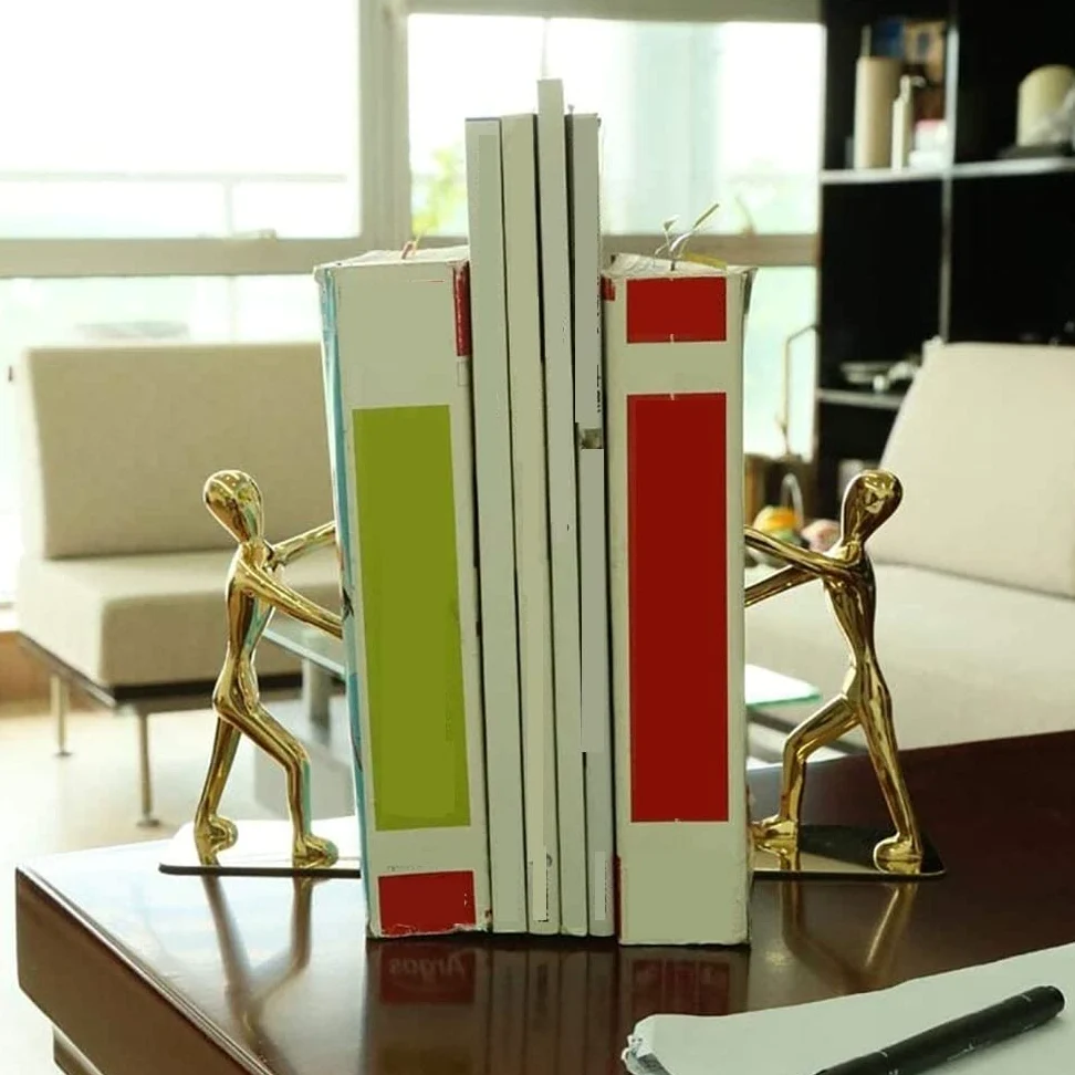 Reggi Libri, Fermalibri Fermalibri In Lega Di Zinco Per Impieghi Gravosi, Antiscivolo, In Metallo Per Scaffali Ufficio Casa Scrivania