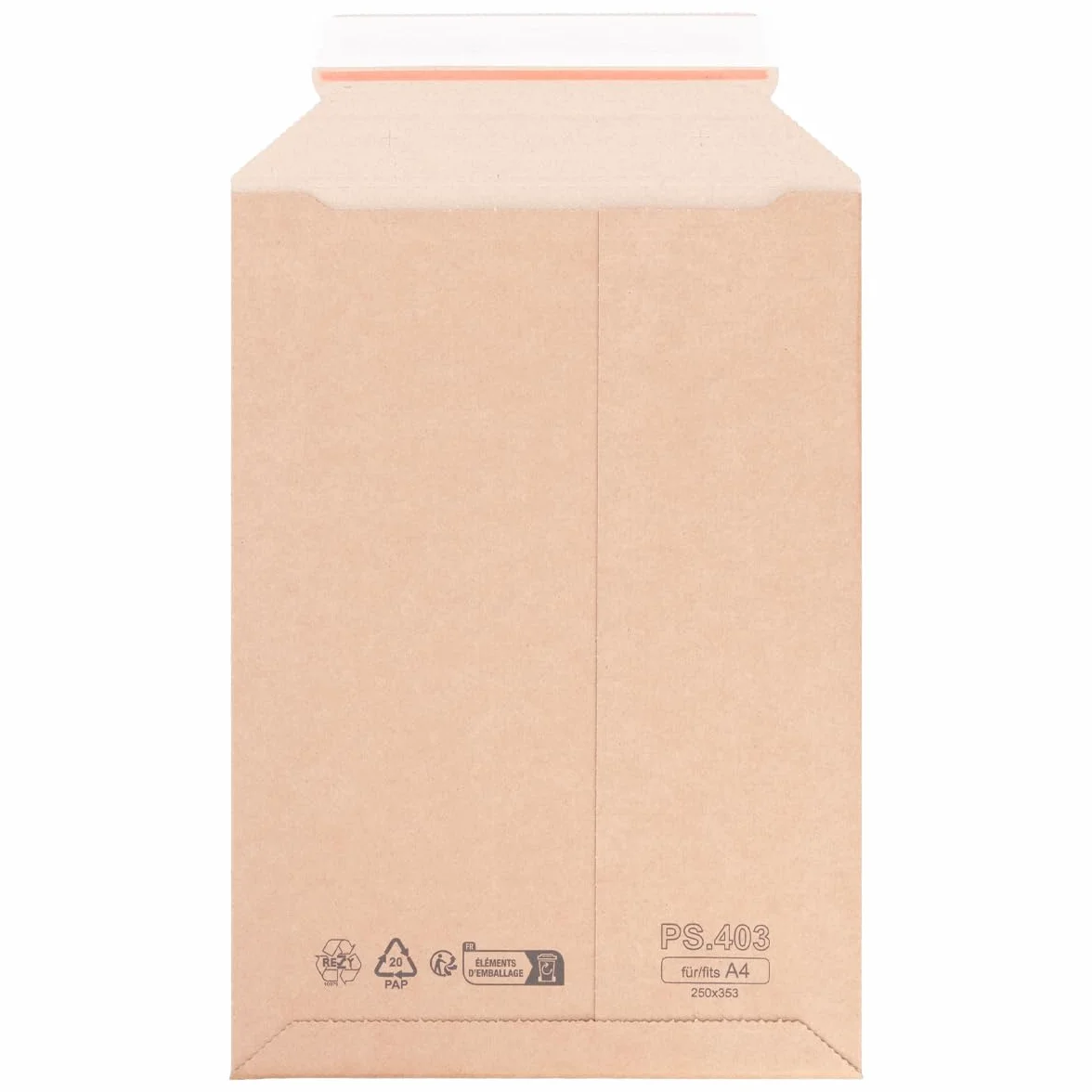 verpacking buste di spedizione in cartone ondulato 250 x 353 mm - A4 marroni [dimensione e quantità a scelta] busta da spedizione in cartone autoadesiva 200 pezzi